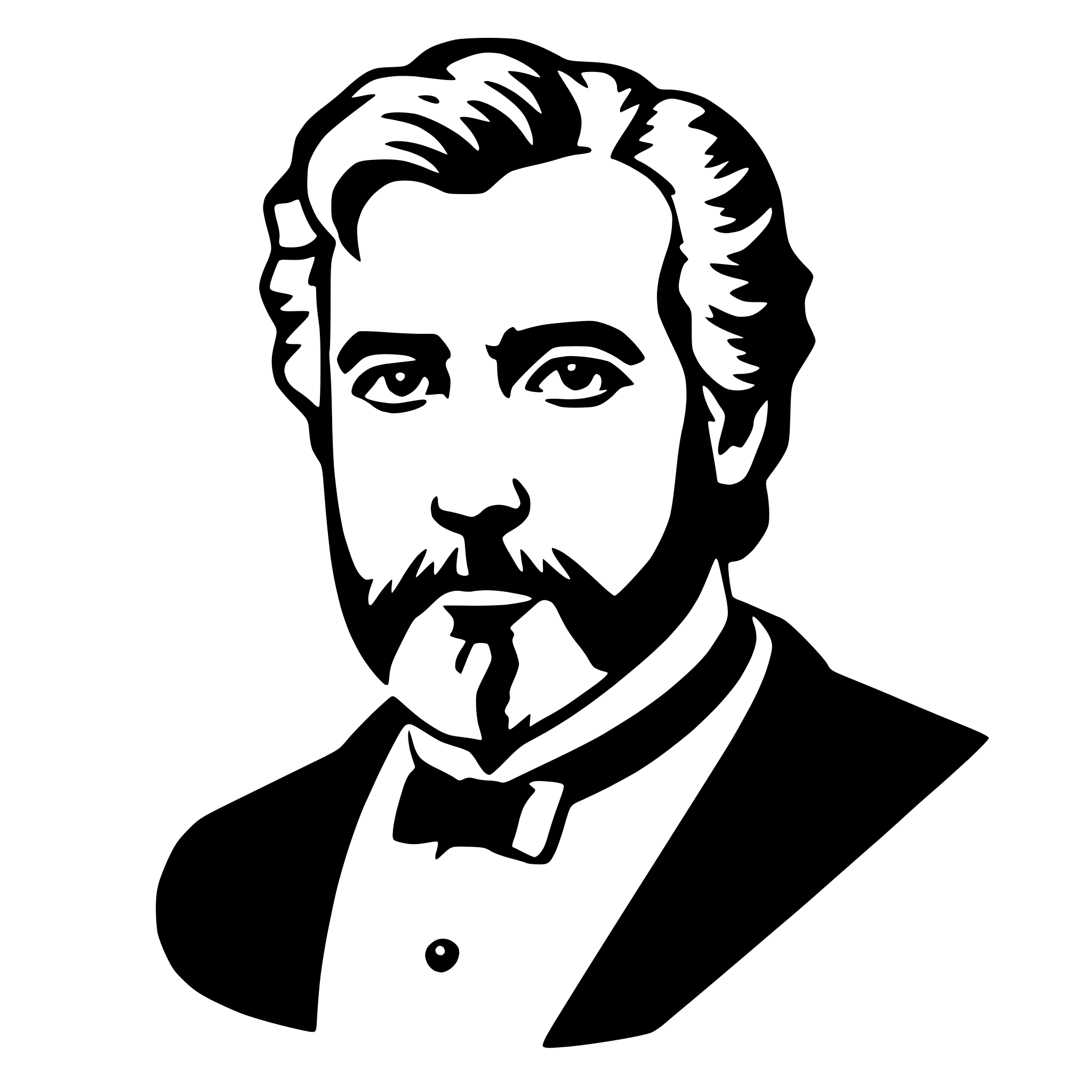 AI-generated SVG of a alexander graham bell