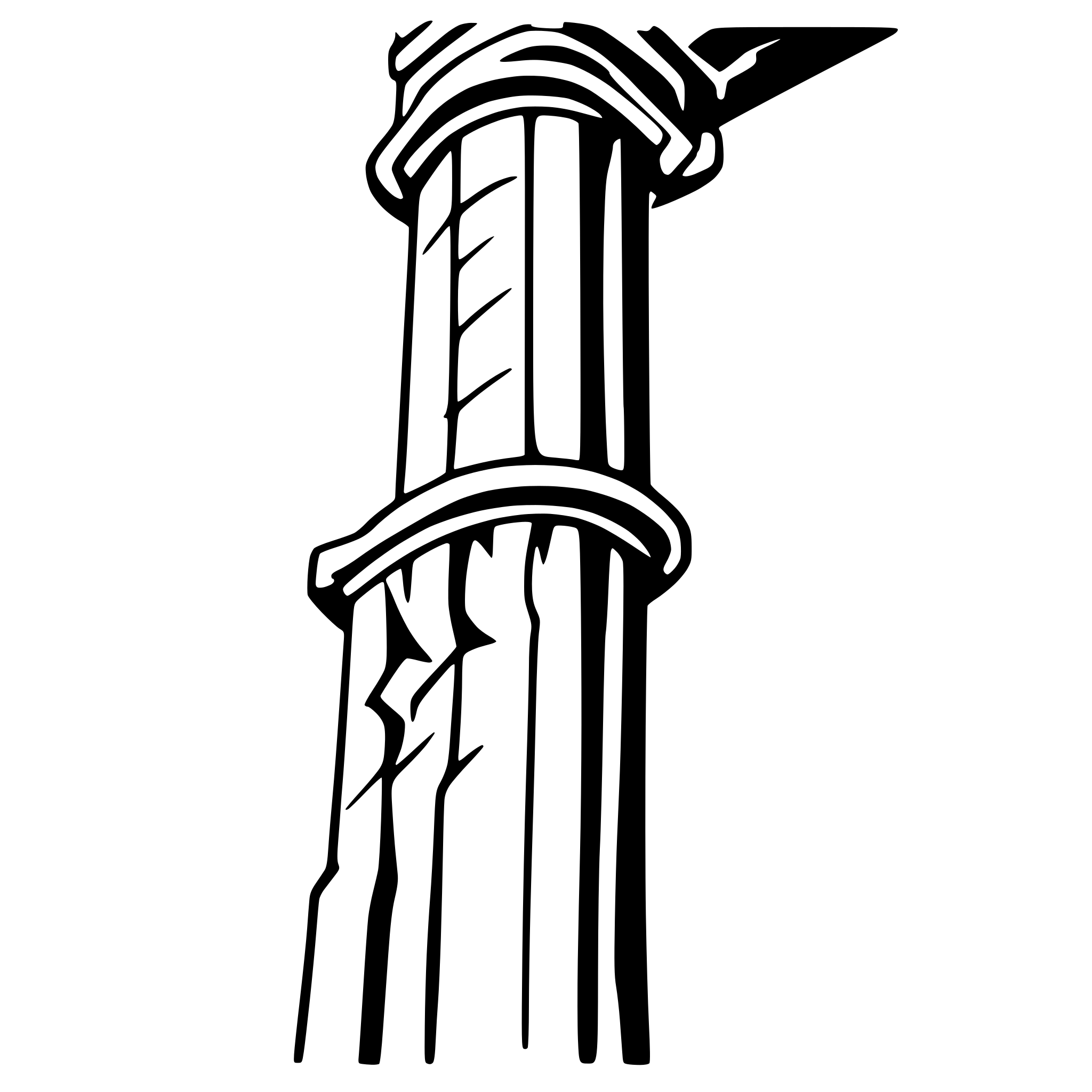 AI-generated SVG of 'tall roman column no background'