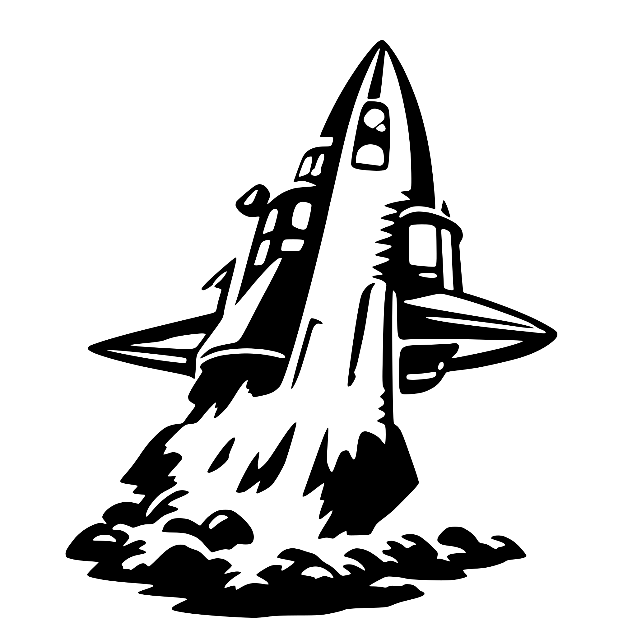 AI-generated SVG of a rocketship.