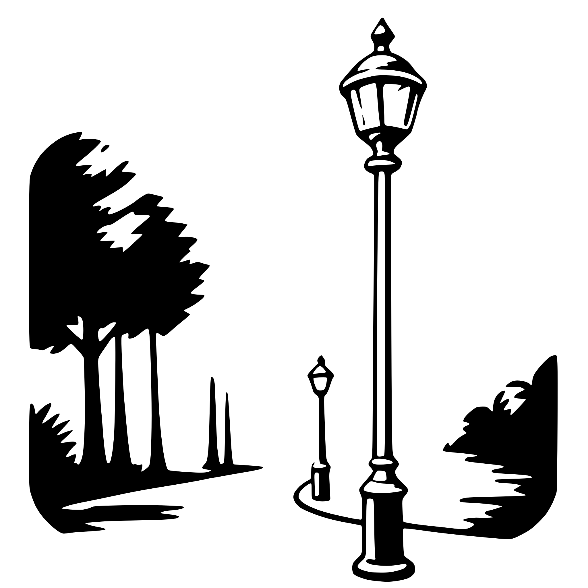 AI-generated SVG of a lamp post