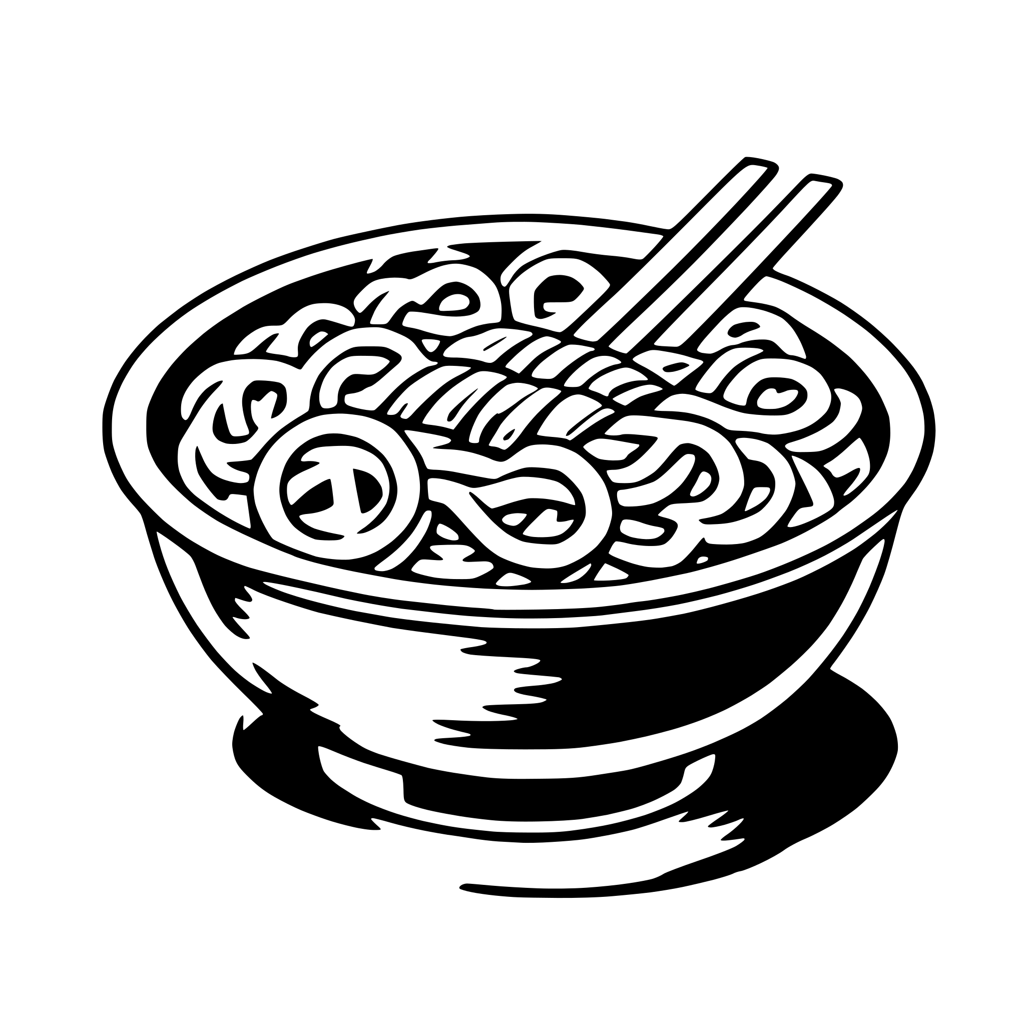 AI-generated SVG of 'noodles'
