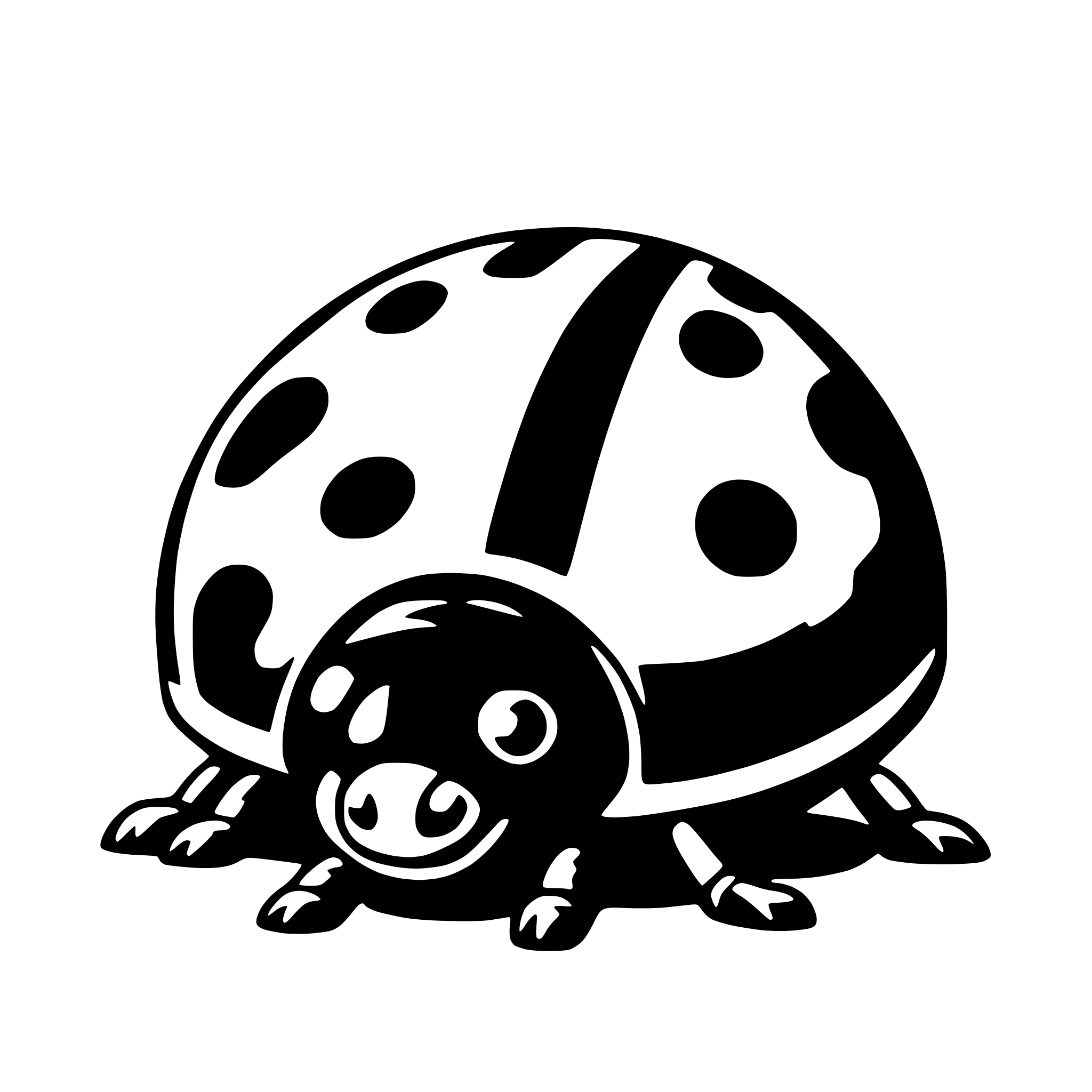 AI-generated SVG of a ladybug
