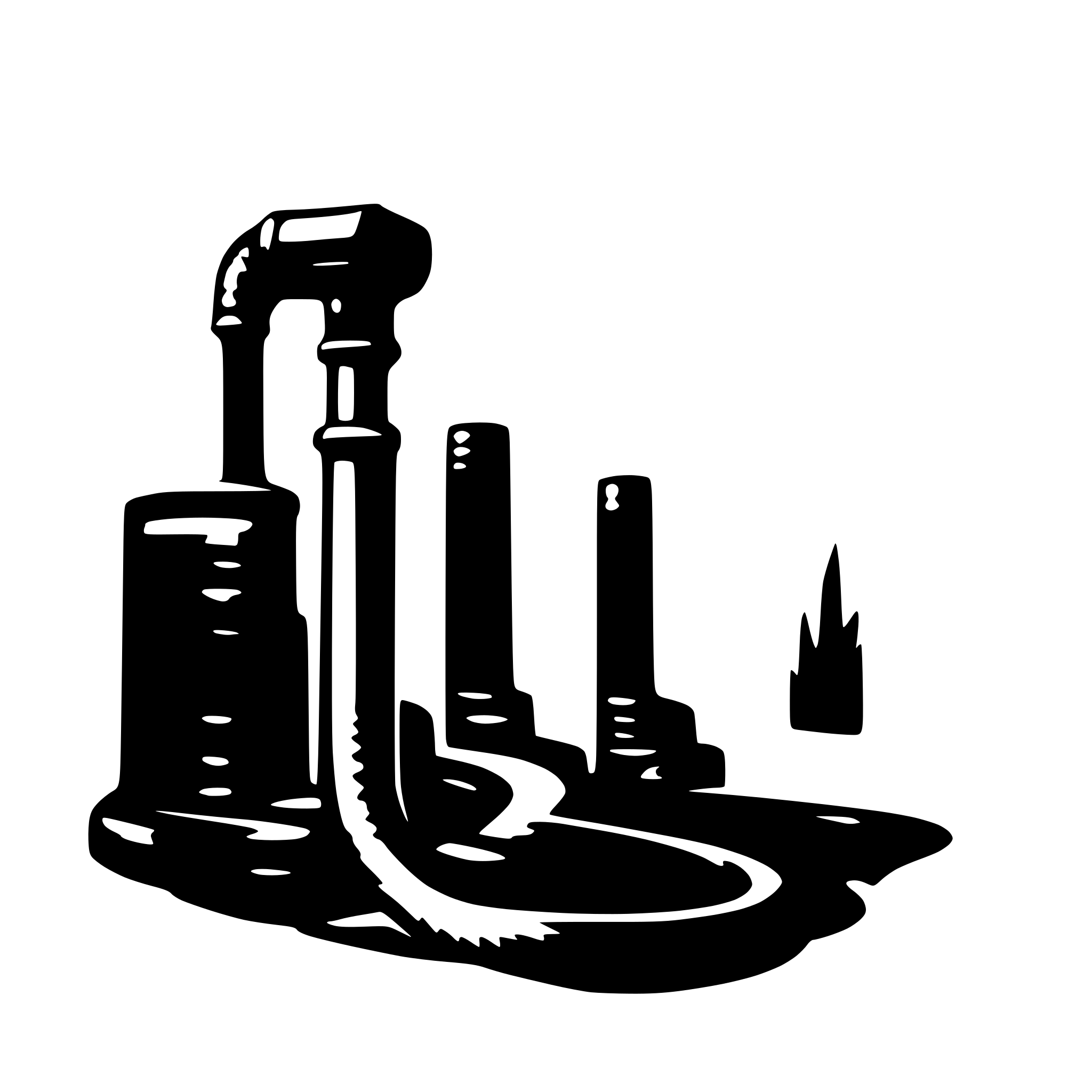 AI-generated SVG of 'black hose'