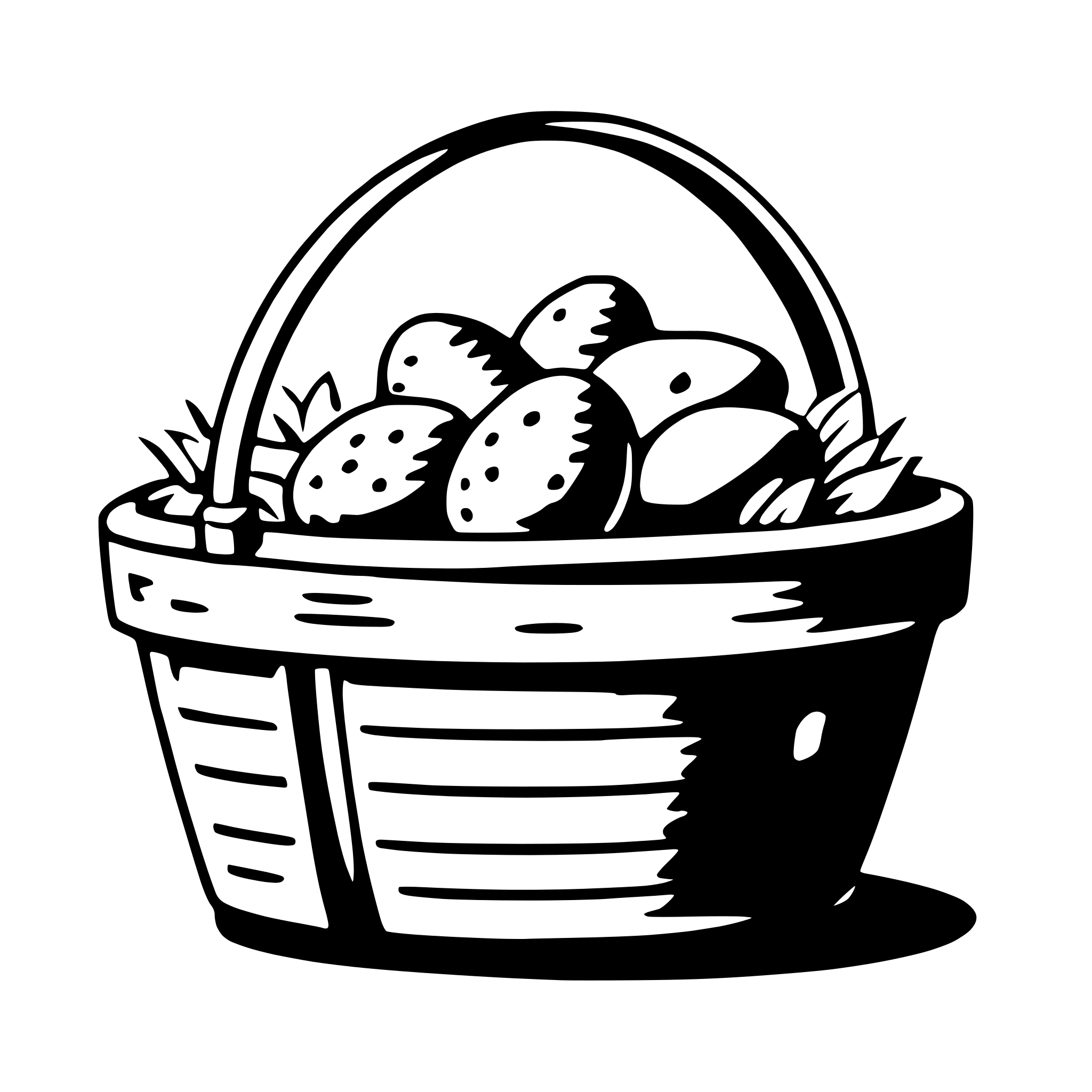 AI-generated SVG of a easter basket