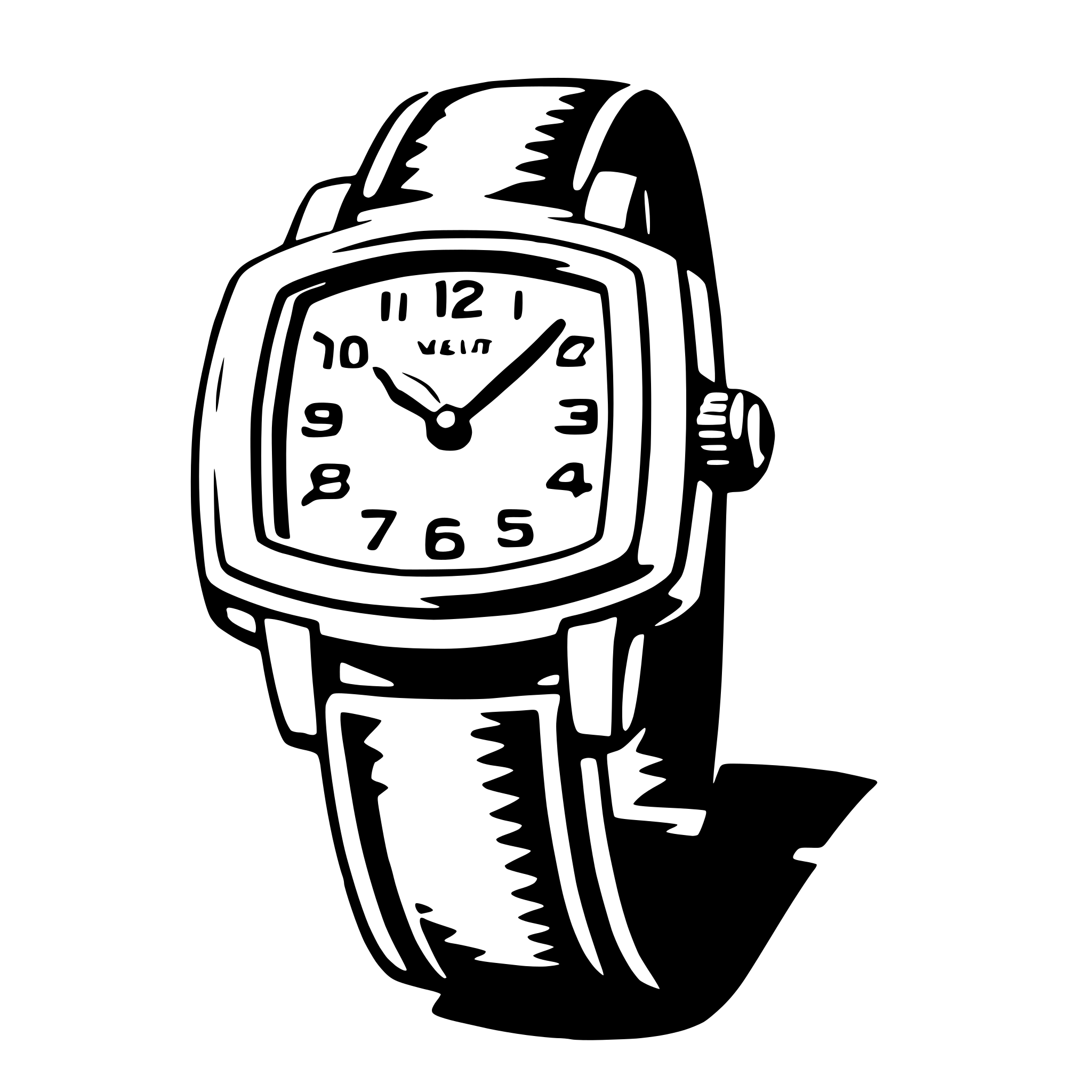 AI-generated SVG of a watchband