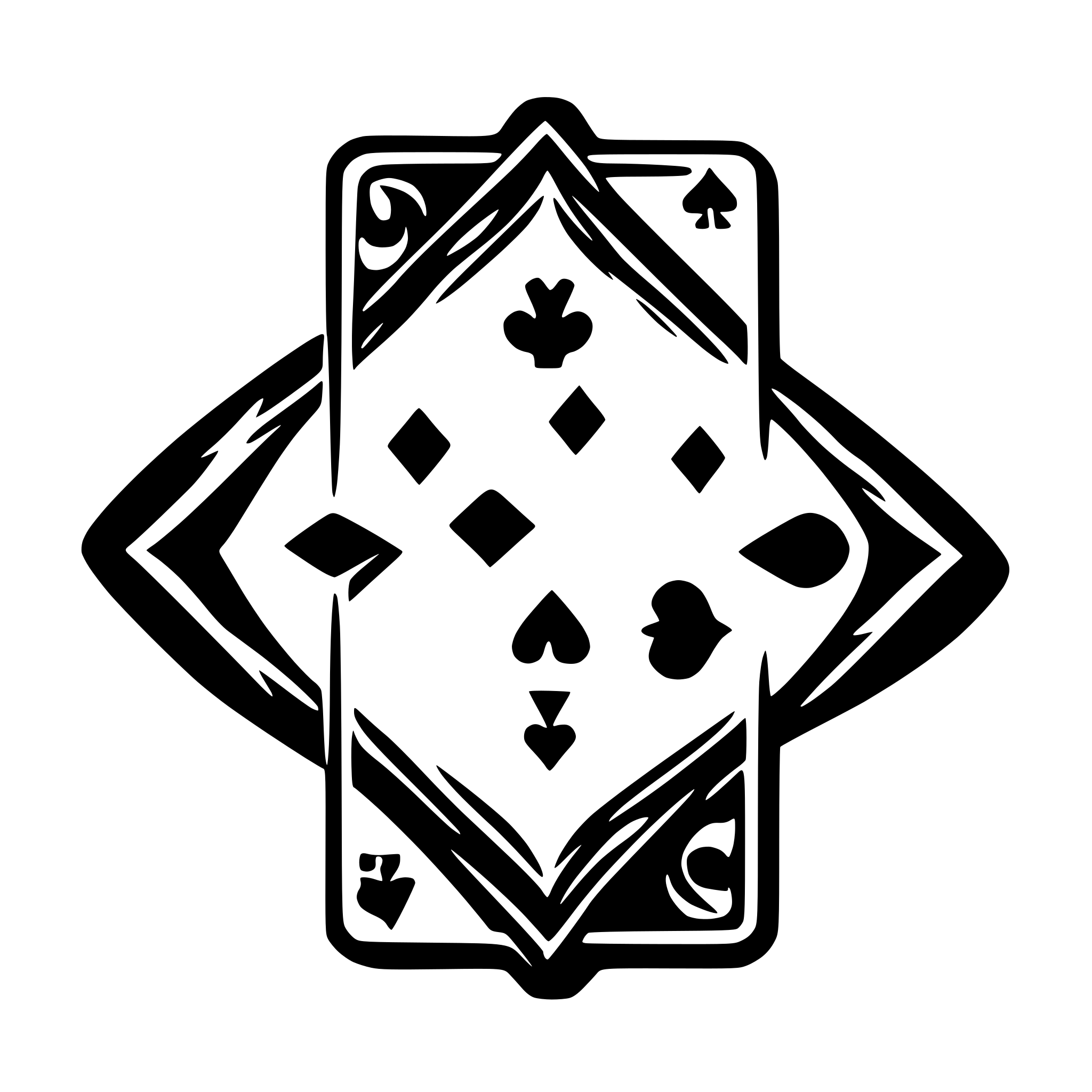 AI-generated SVG of a Playing card pattern for back of cards