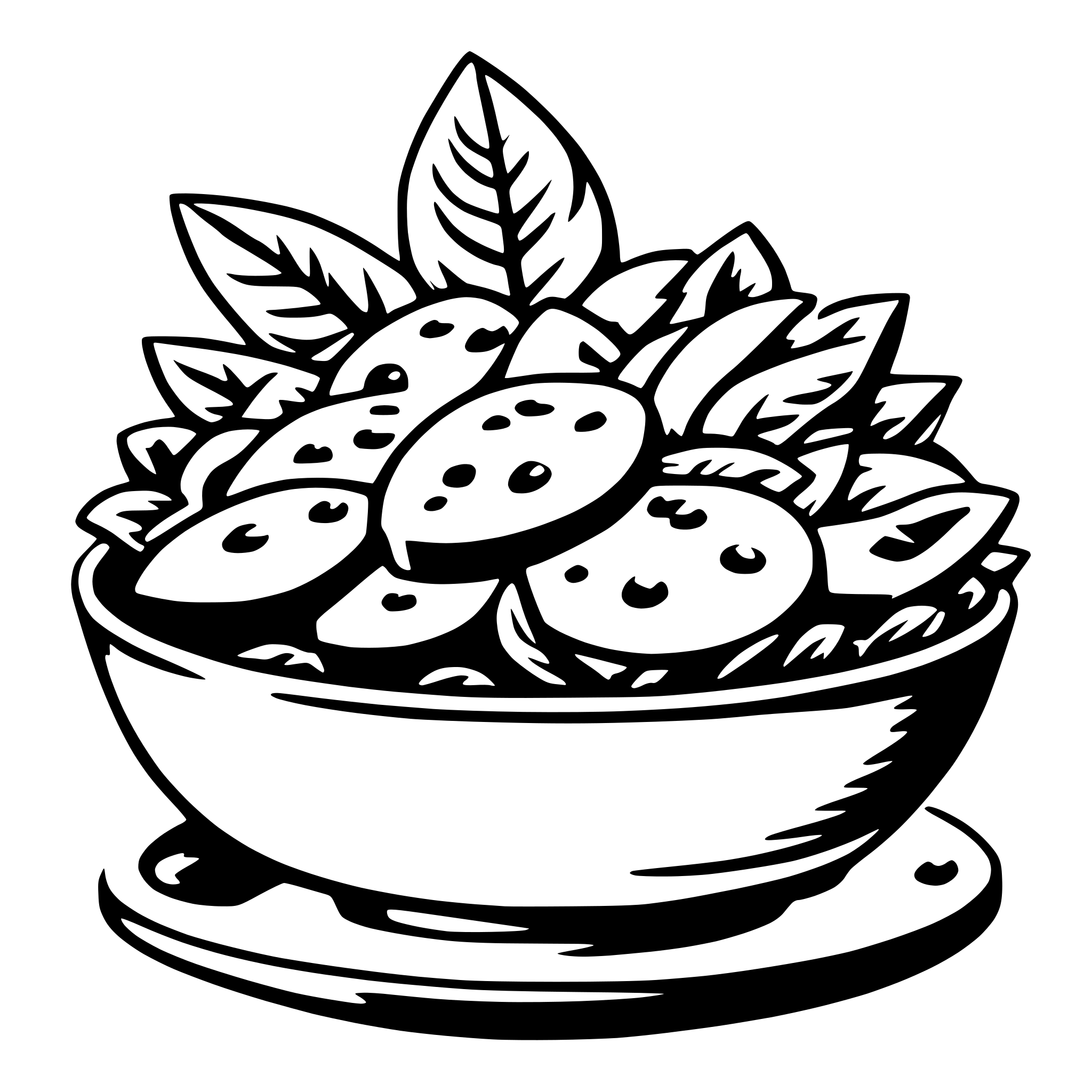 AI-generated SVG of 'salad'