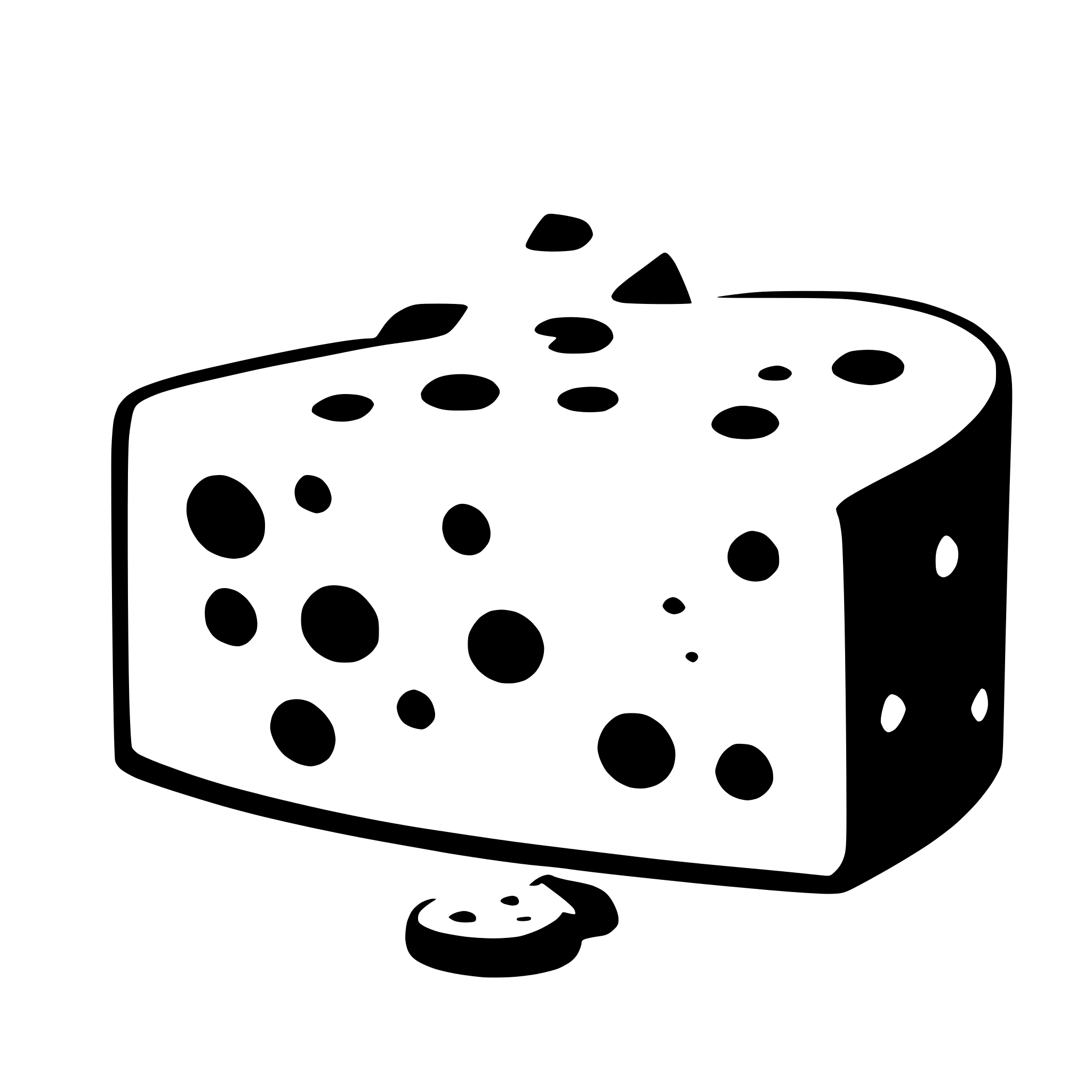 AI-generated SVG of 'holes in cheese'