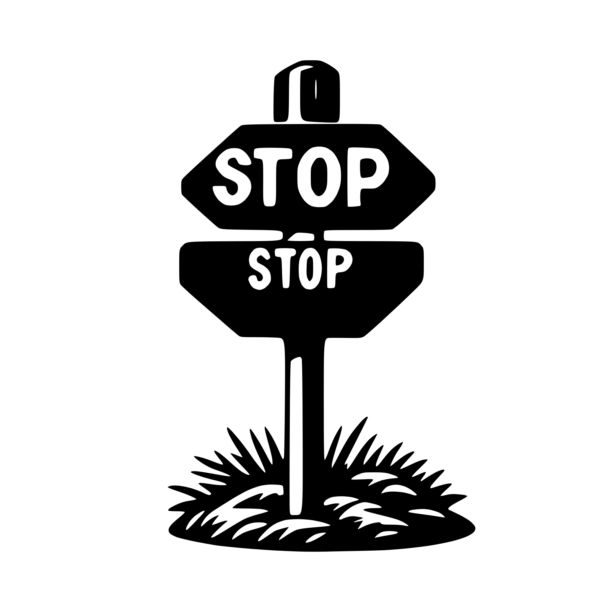 AI-generated SVG of a stop sign