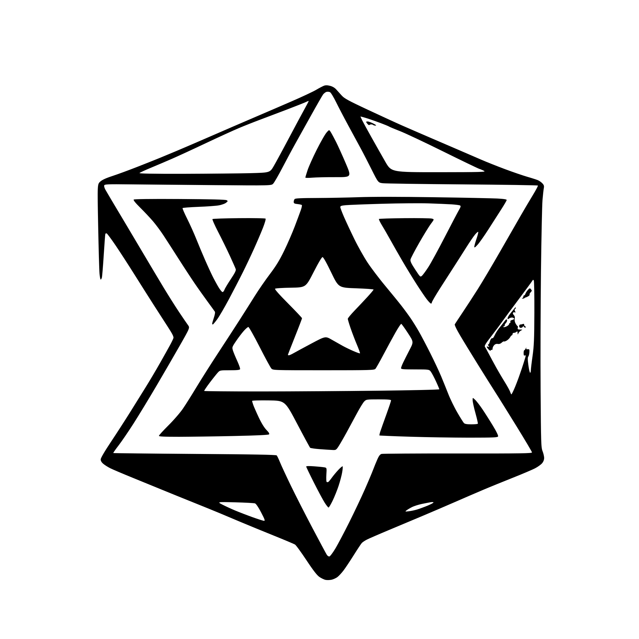 AI-generated SVG of 'Simple Star of David'