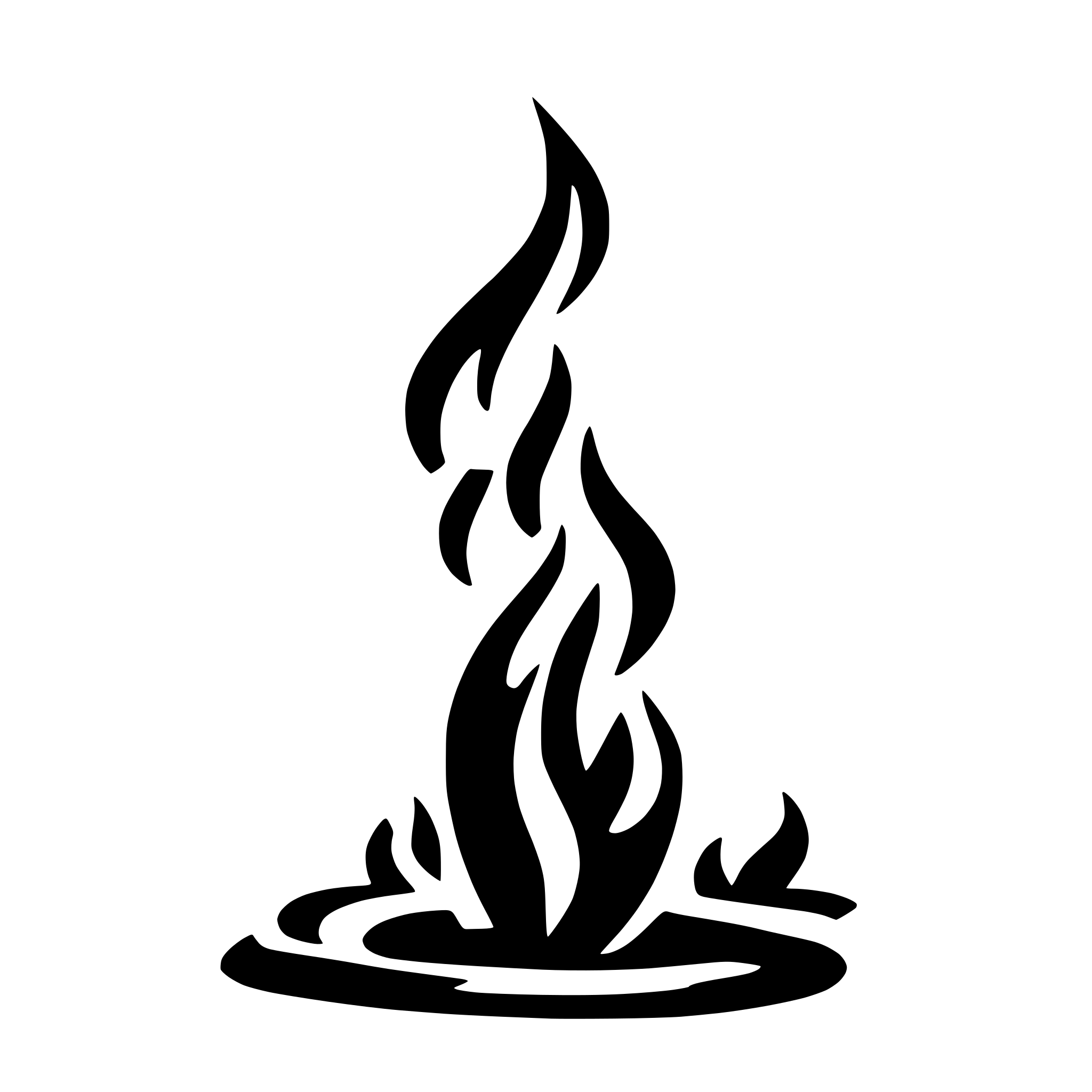 AI-generated SVG of 'fire, flame'
