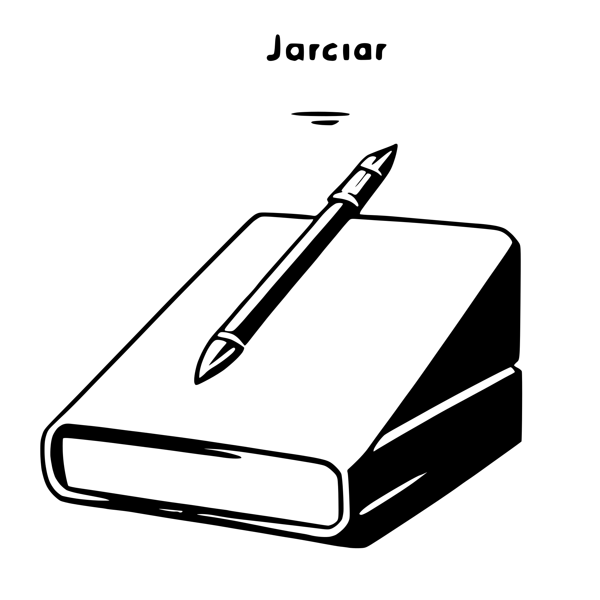 AI-generated SVG of a journal