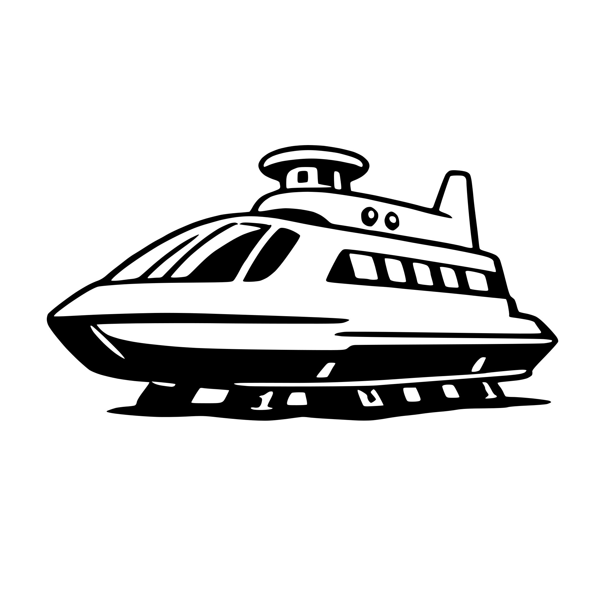 AI-generated SVG of 'hovercraft'