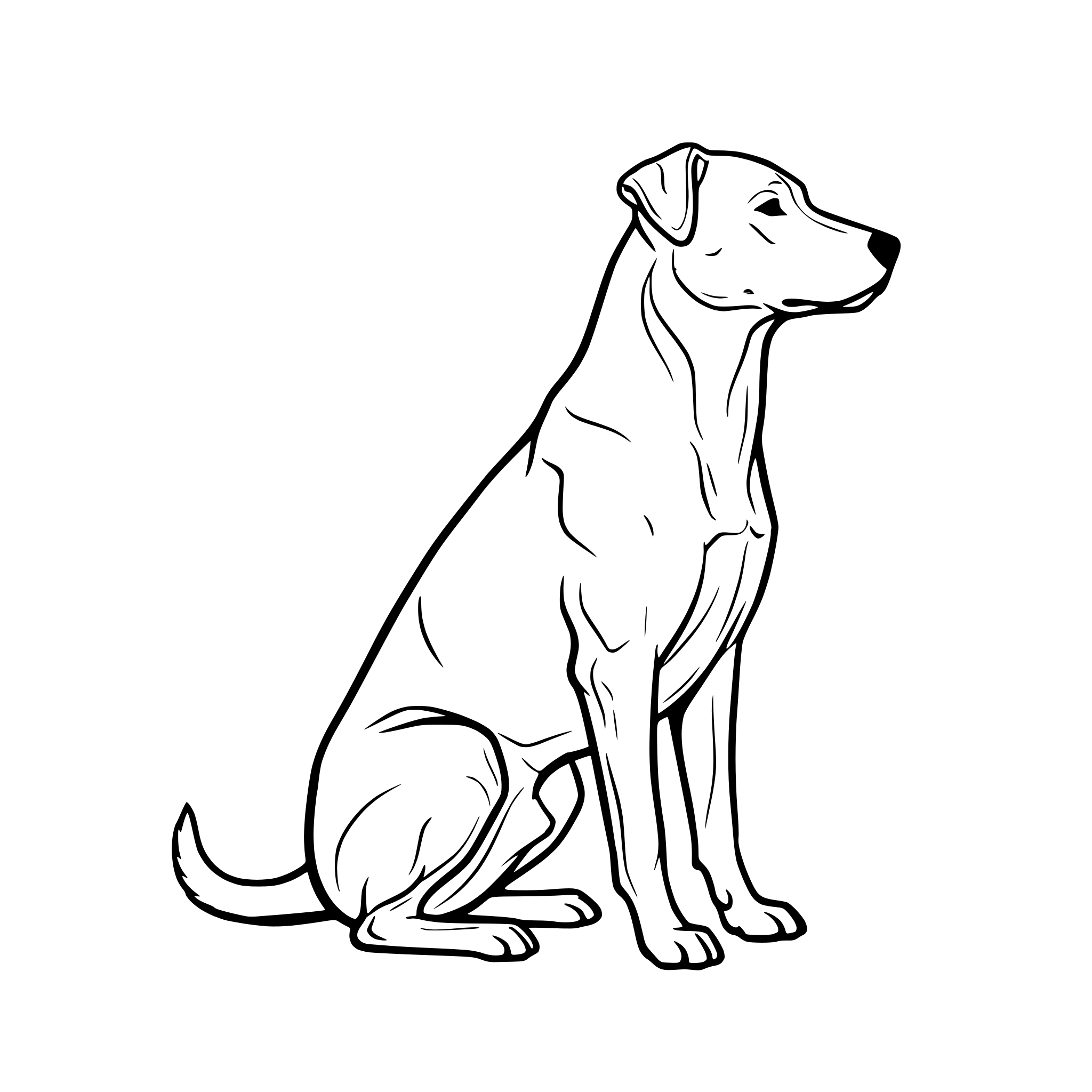 AI-generated SVG of a dog