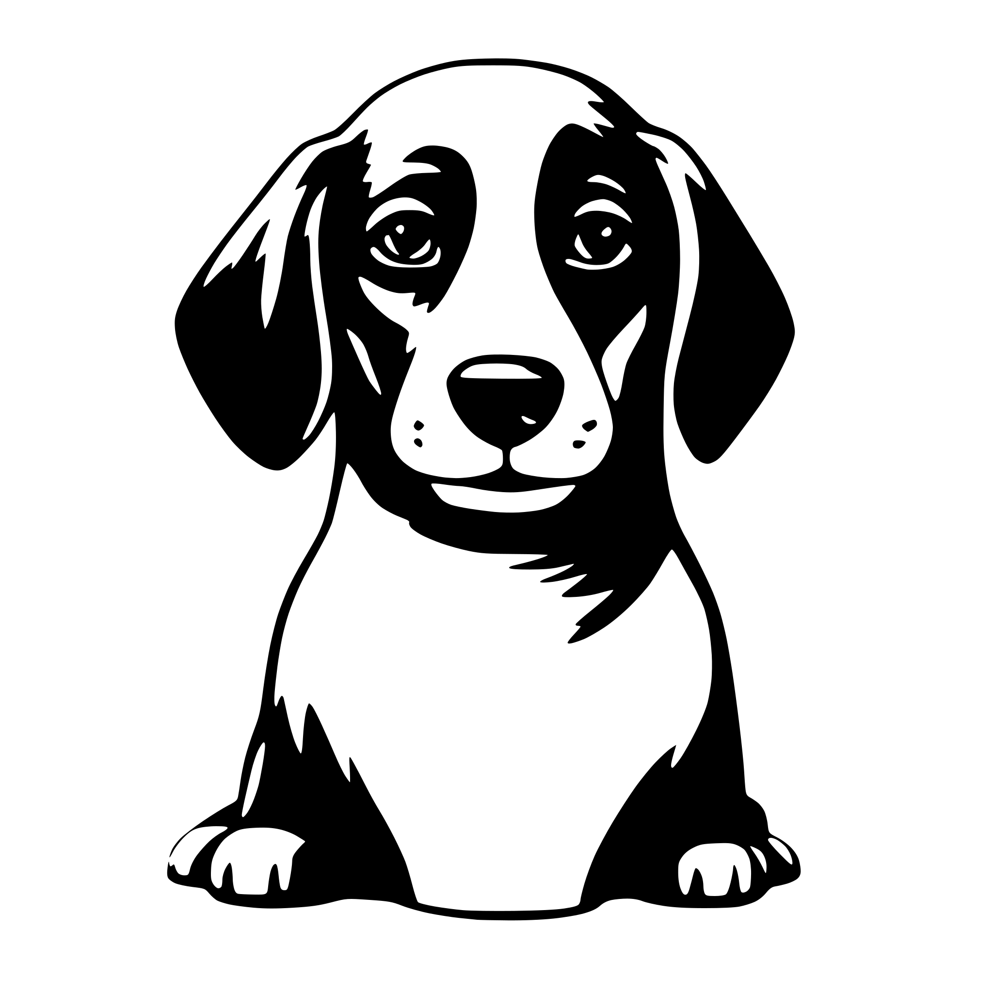 AI-generated SVG of a dog