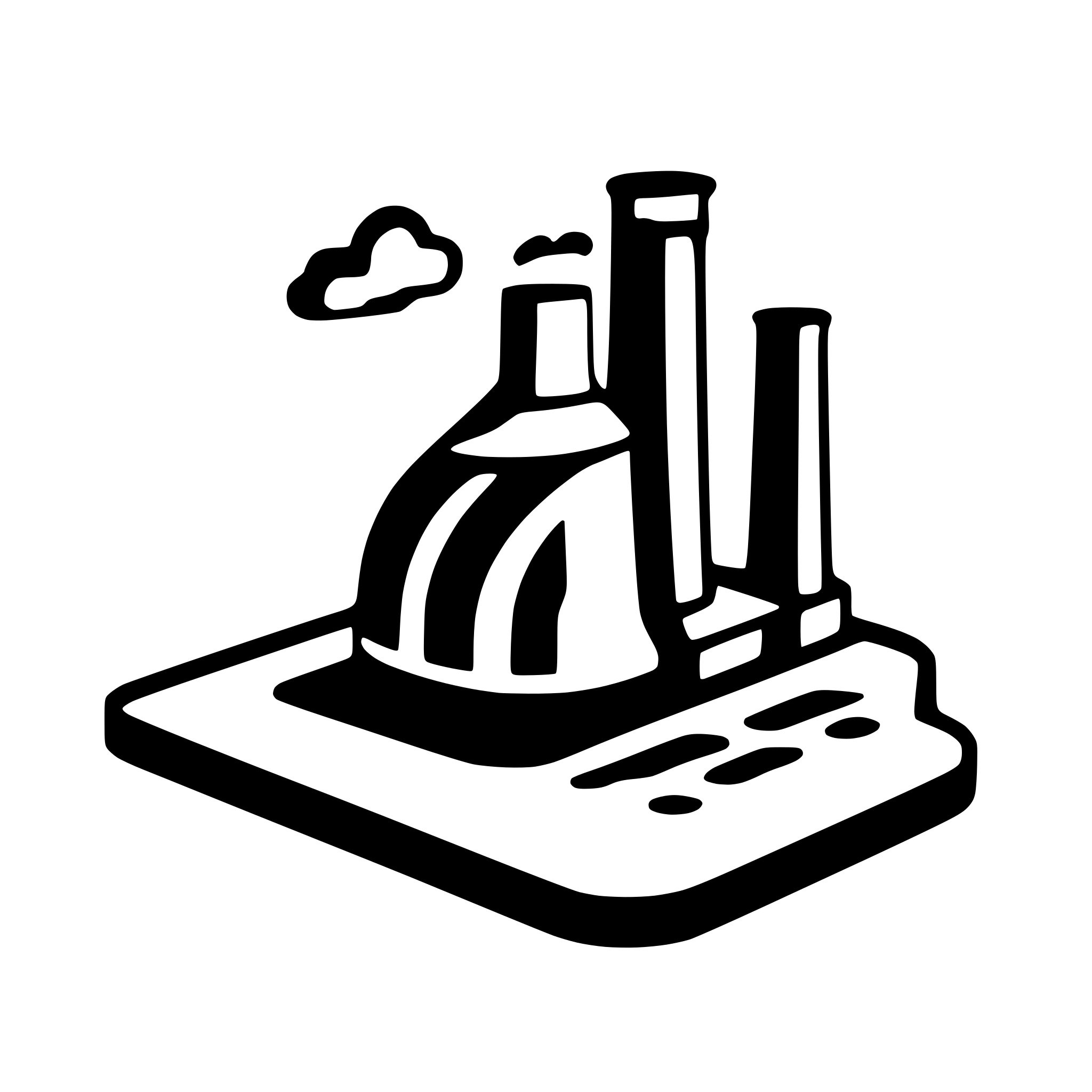 AI-generated SVG of a carbon capture facility