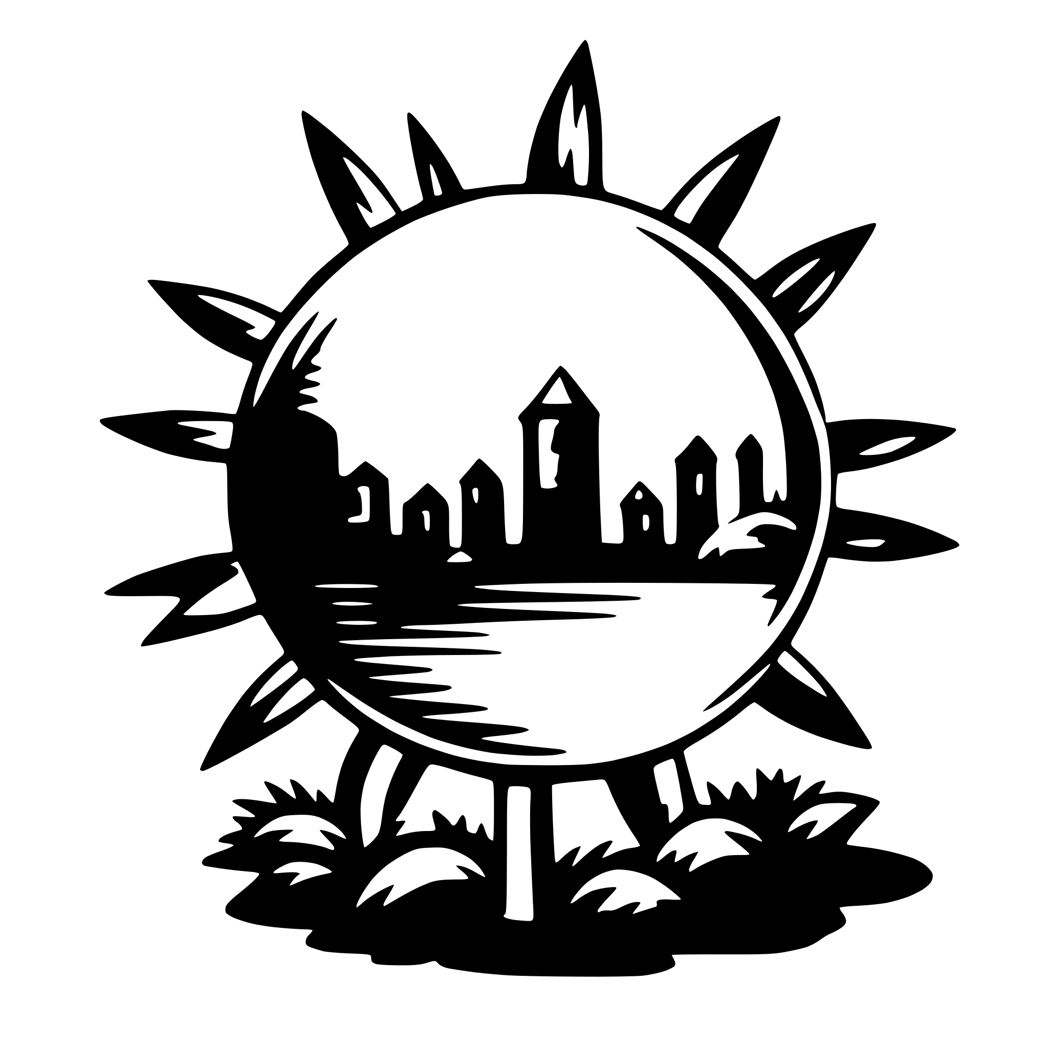 AI-generated SVG of a sun