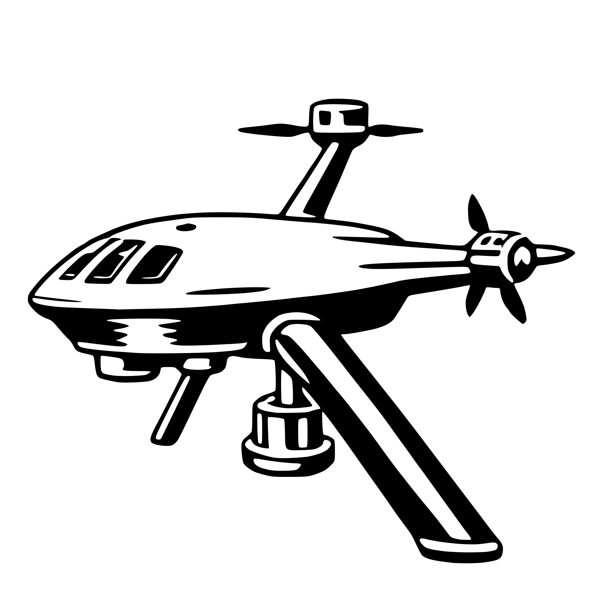 AI-generated SVG of a drone