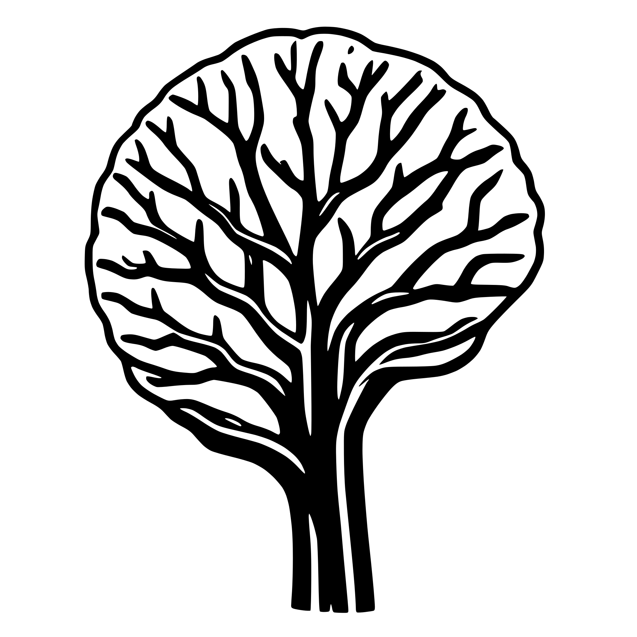 AI-generated SVG of a schematic of brain neurons