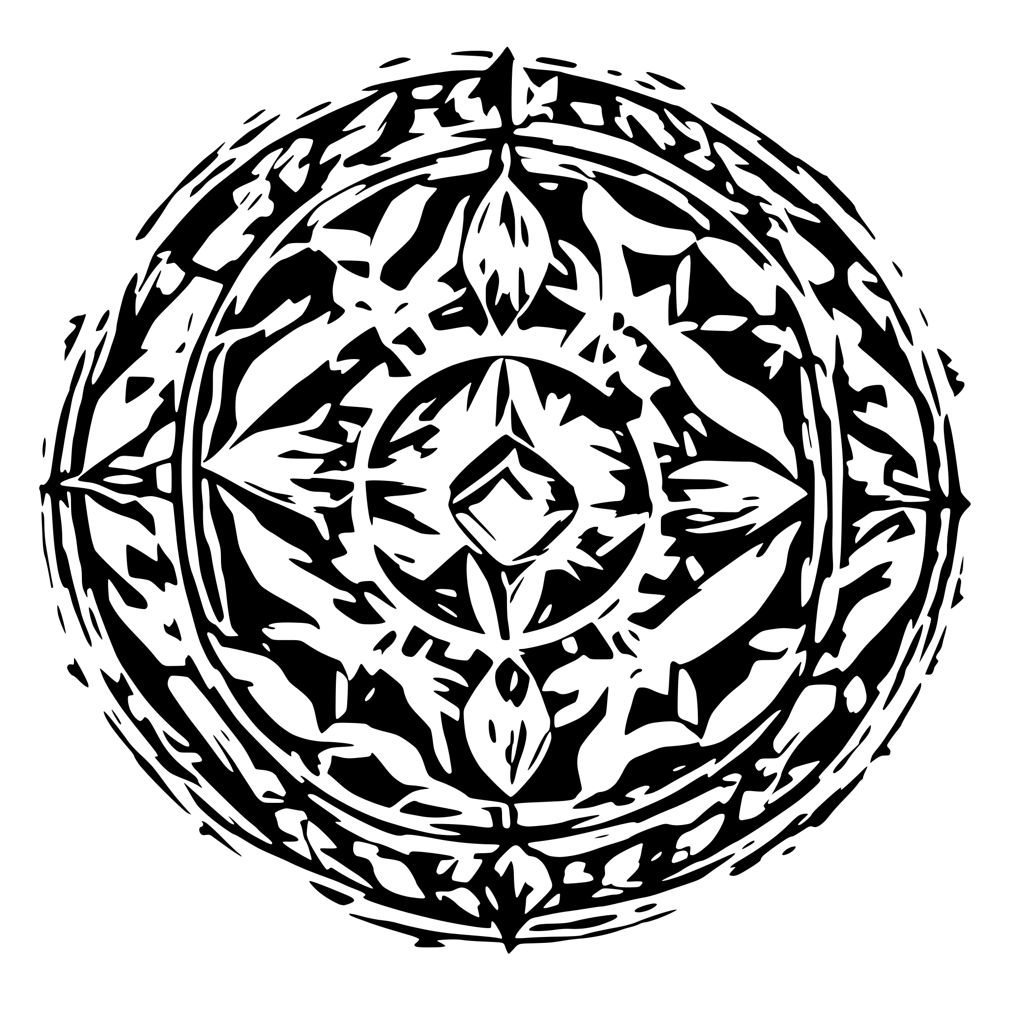 AI-generated SVG of 'round diamond vectoor'
