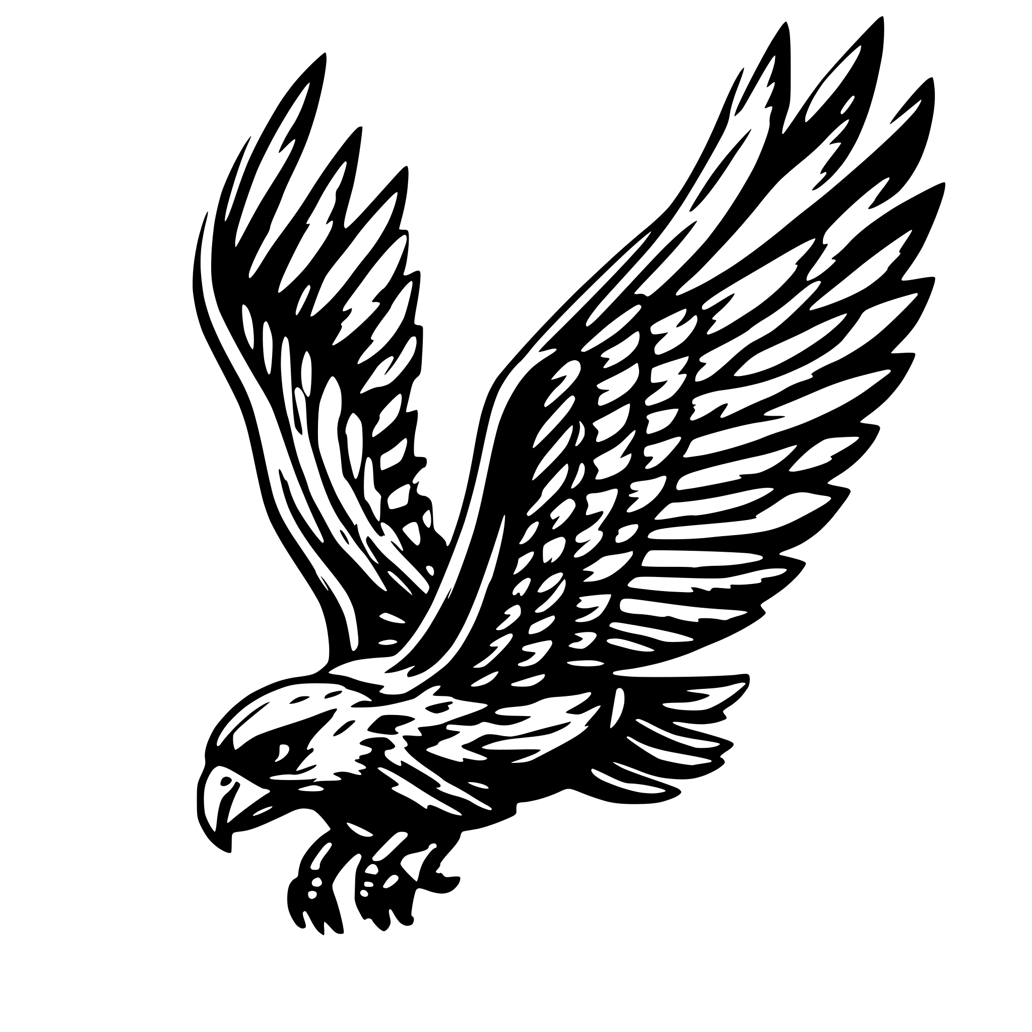 AI-generated SVG of 'make griffing with flying wings'