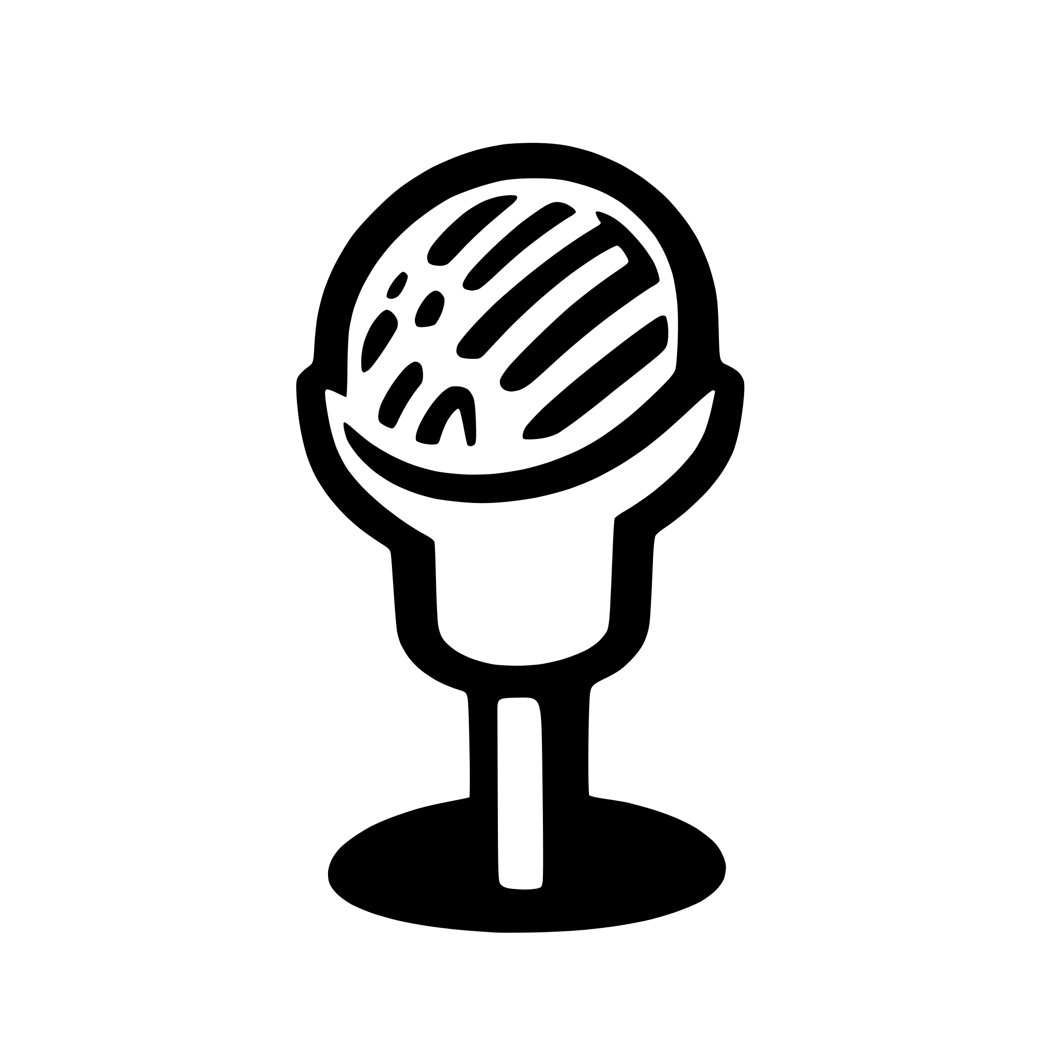AI-generated SVG of a microphone icon