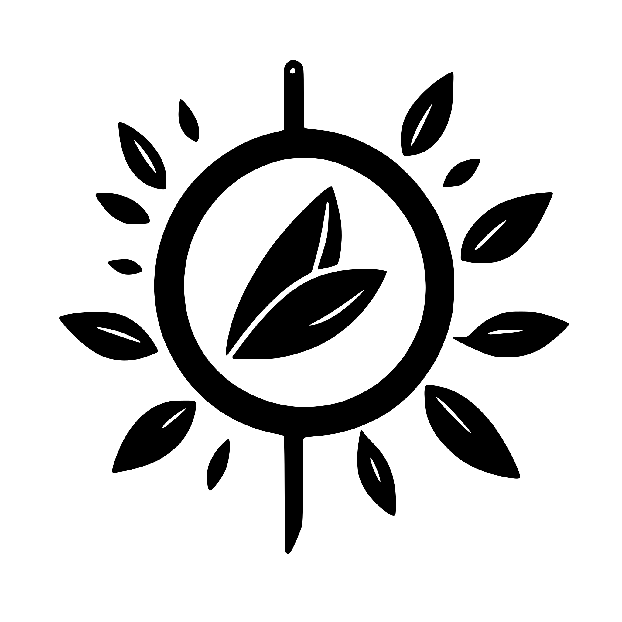 AI-generated SVG of a simple shapes that alexander calder would use in his creations