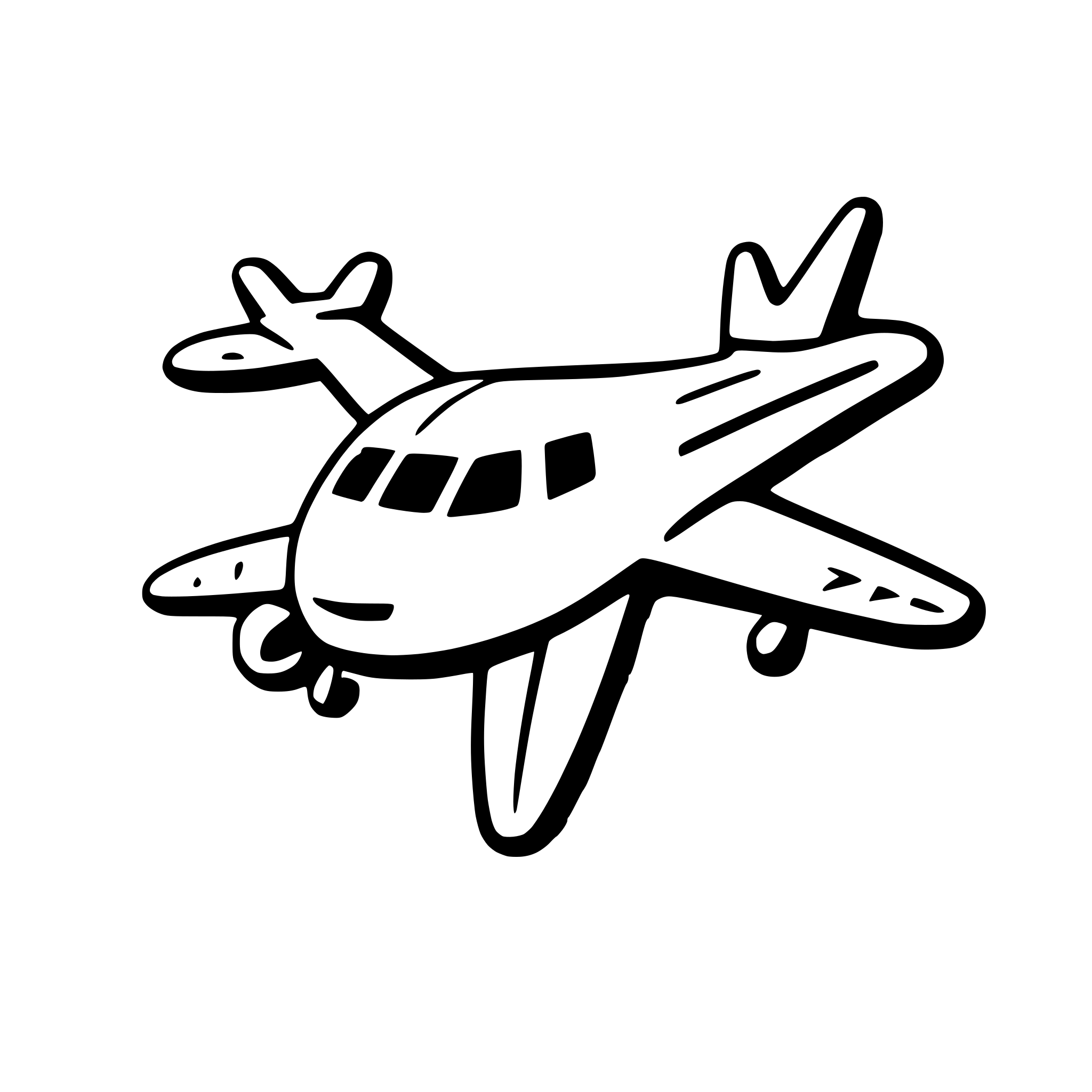 AI-generated SVG of '3d airplane'