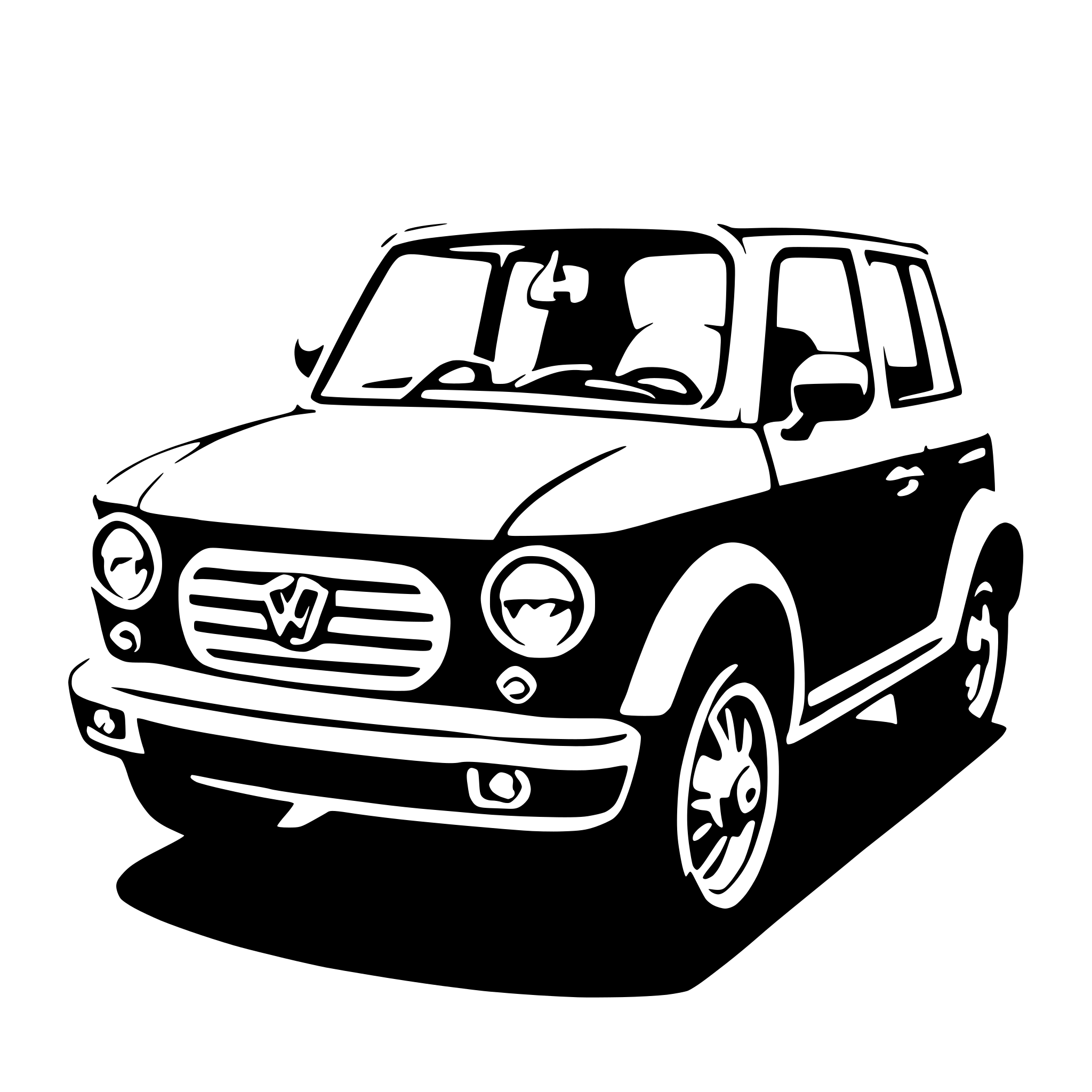 AI-generated SVG of 'kei car'