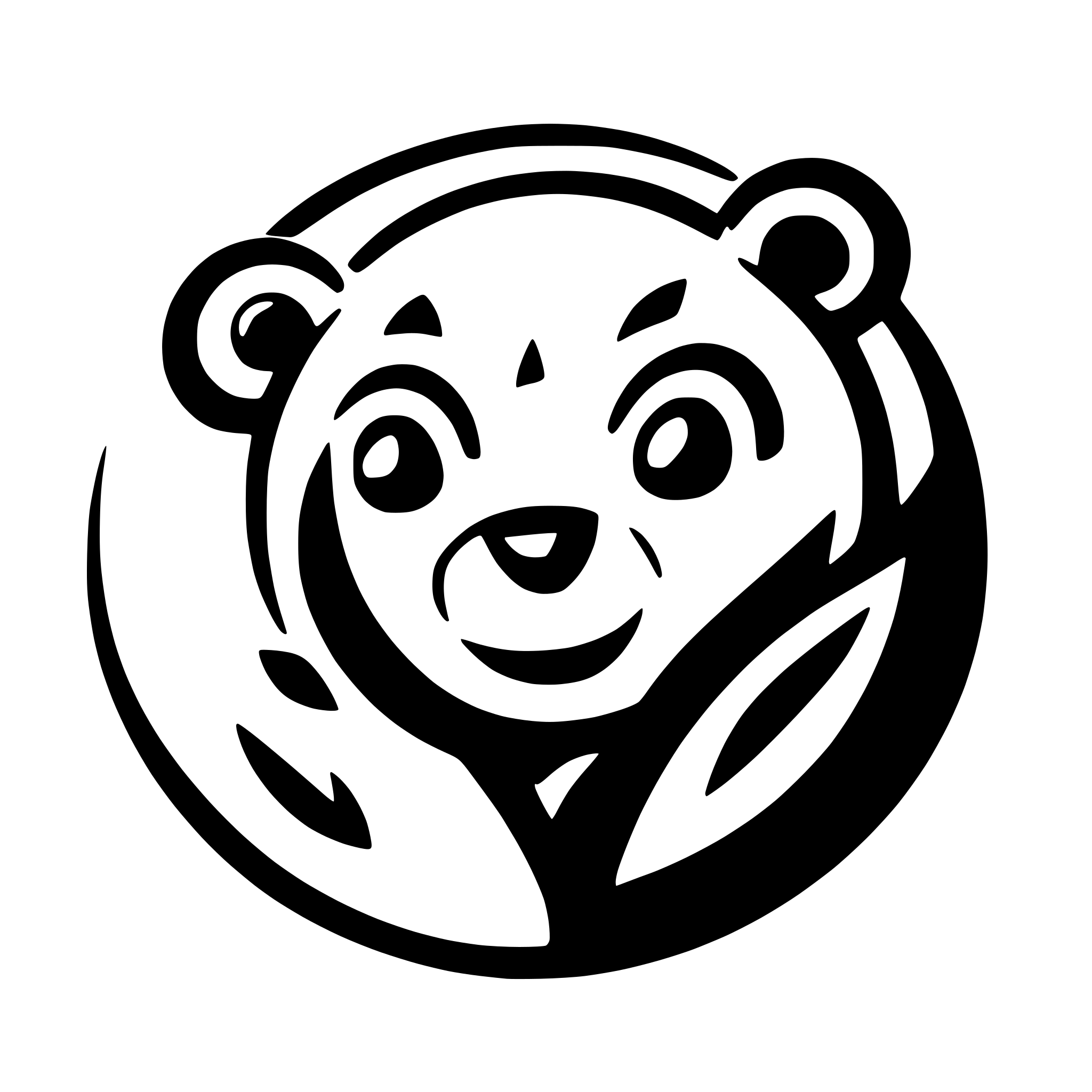 AI-generated SVG of 'A panda logo'