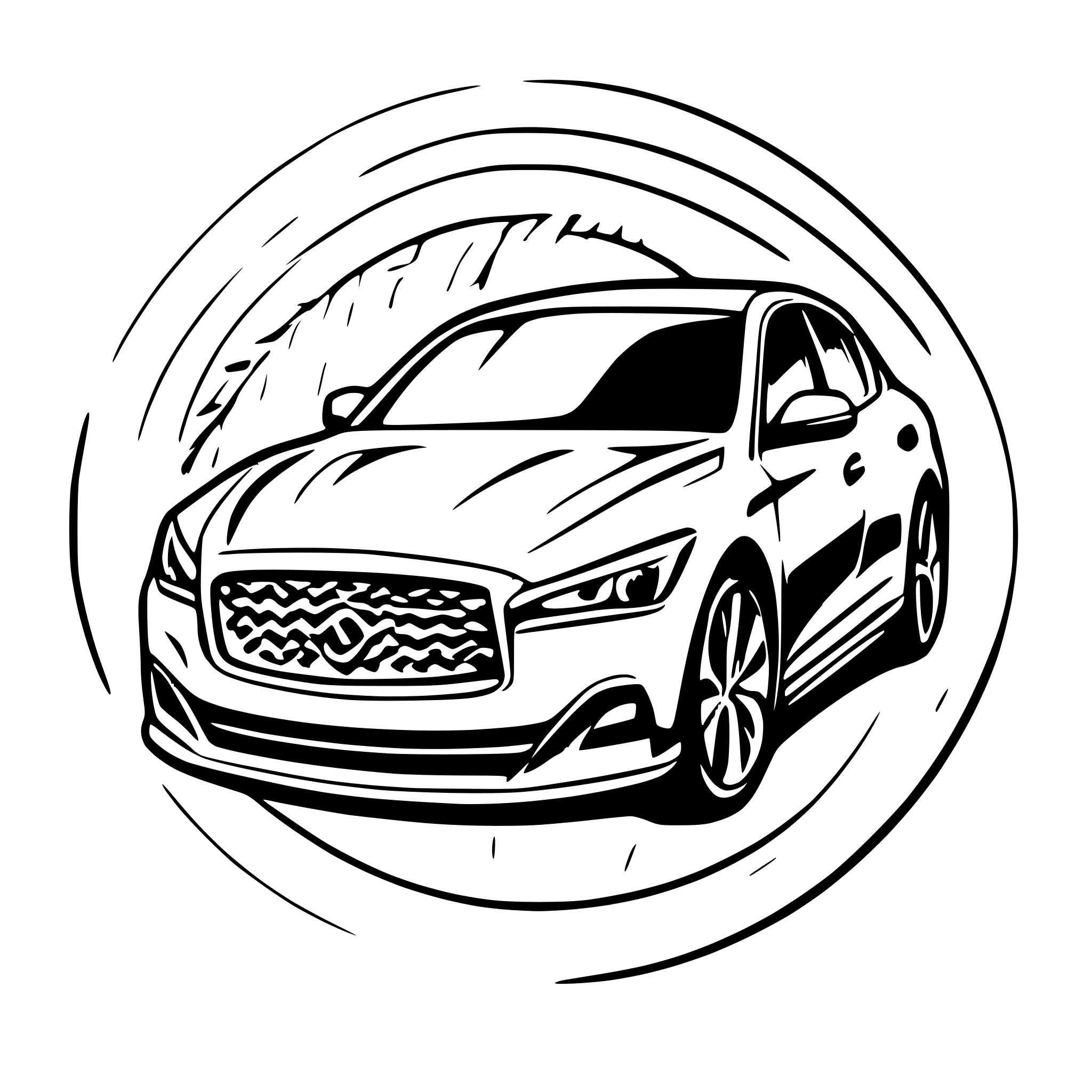 AI-generated SVG of a Infiniti Q50
