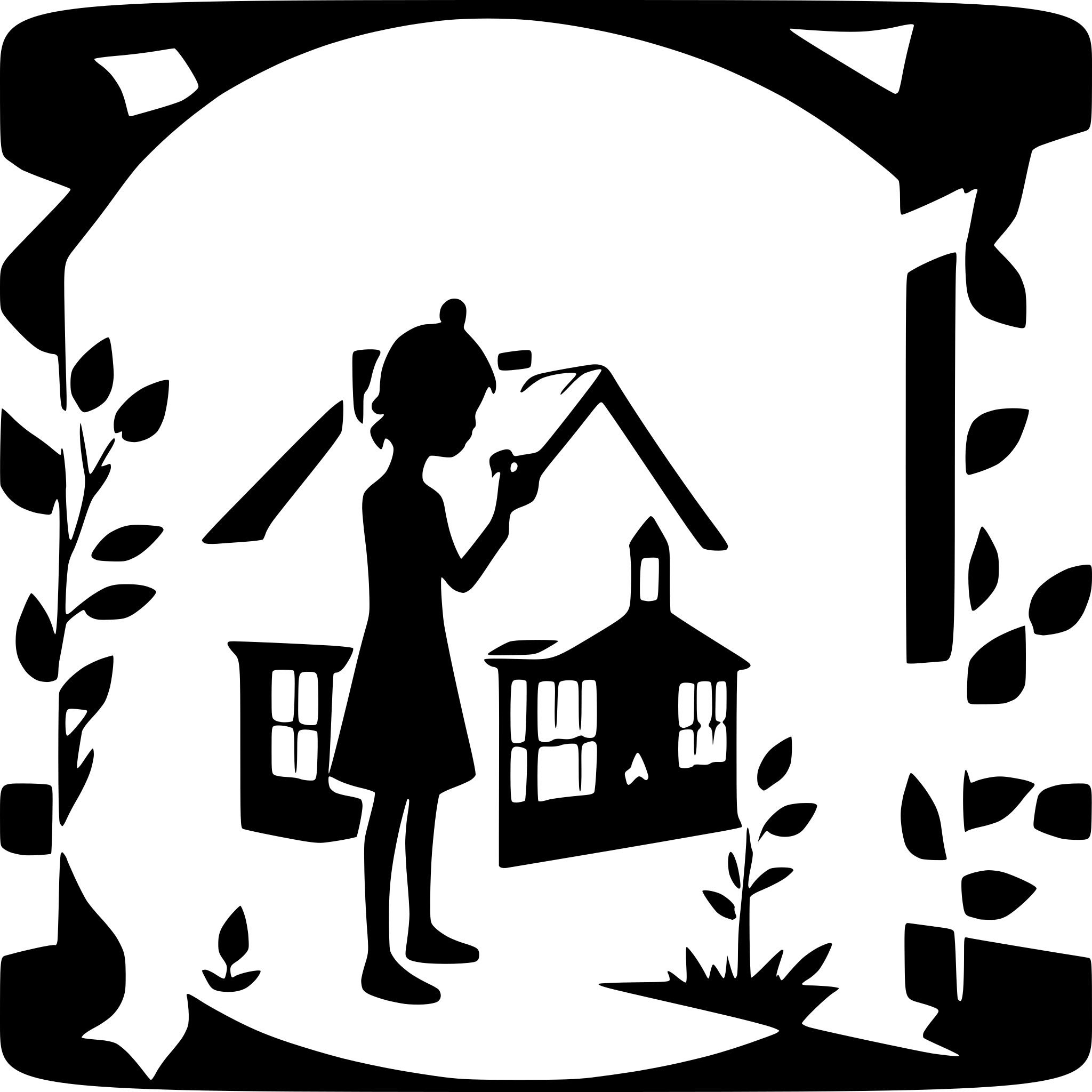 AI-generated SVG of a rustic cottage