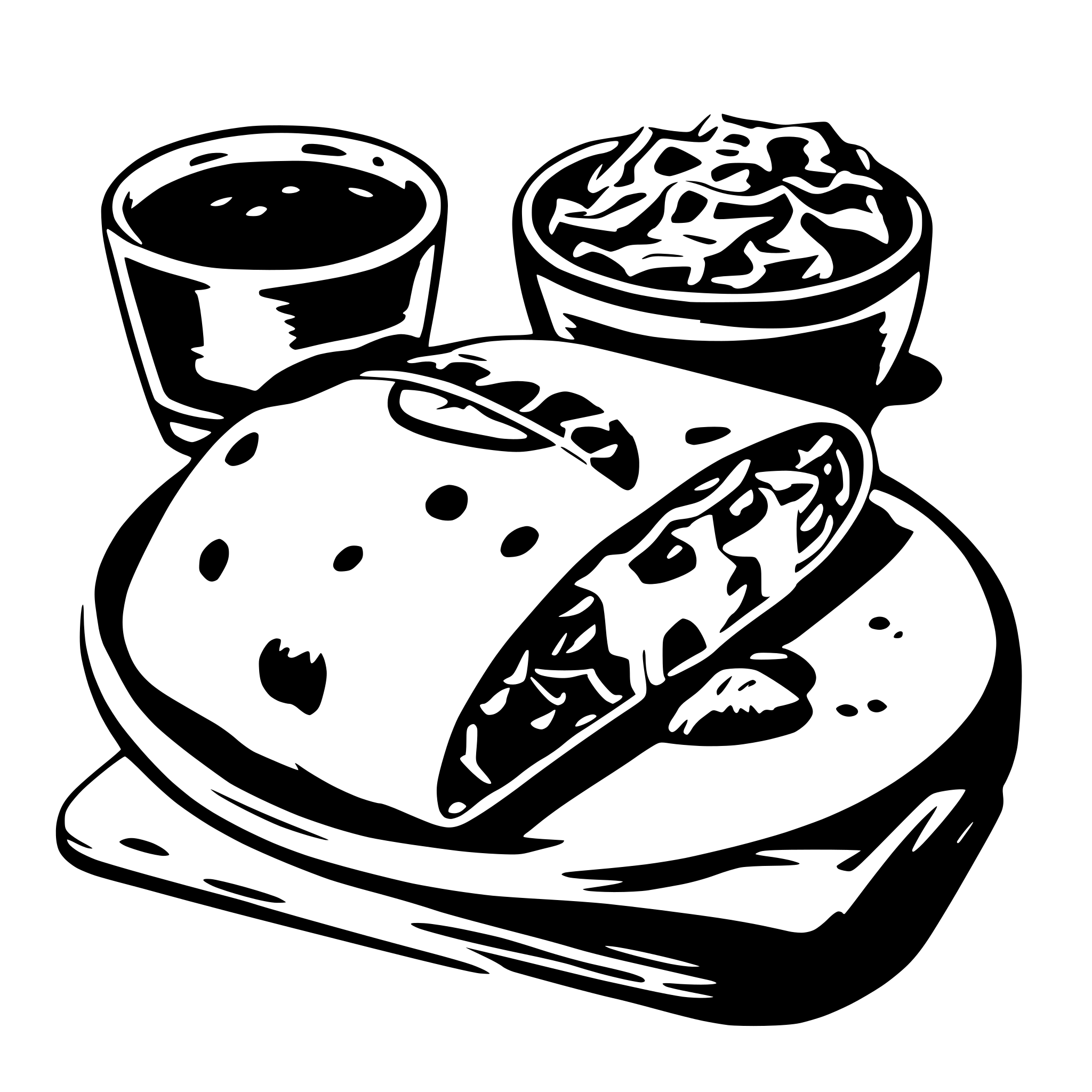 AI-generated SVG of 'Breakfast burrito'