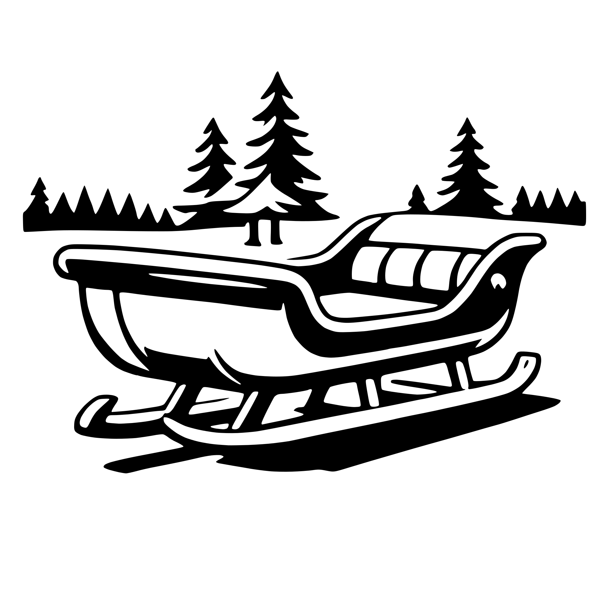 AI-generated SVG of 'sleigh'