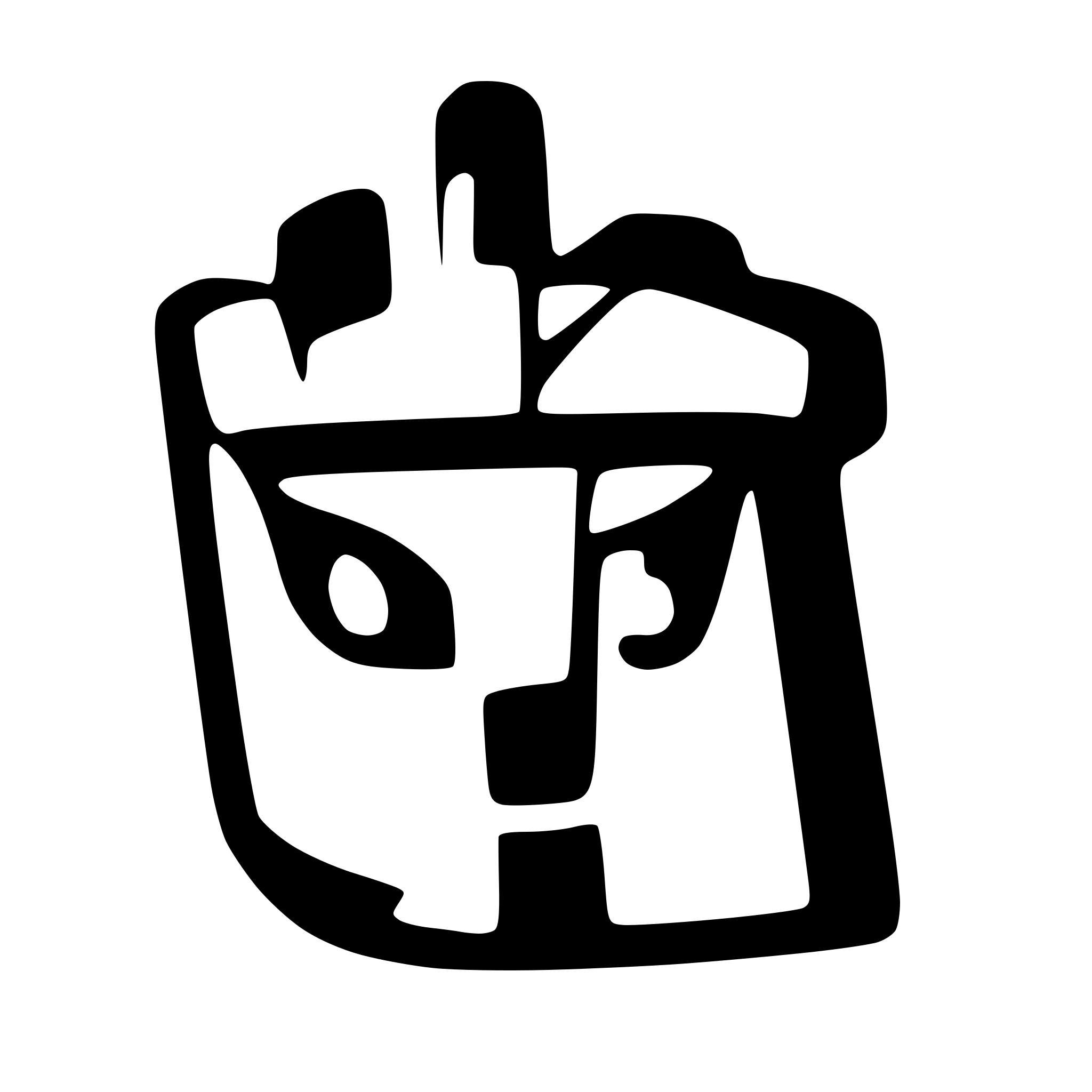 AI-generated SVG of a llama head