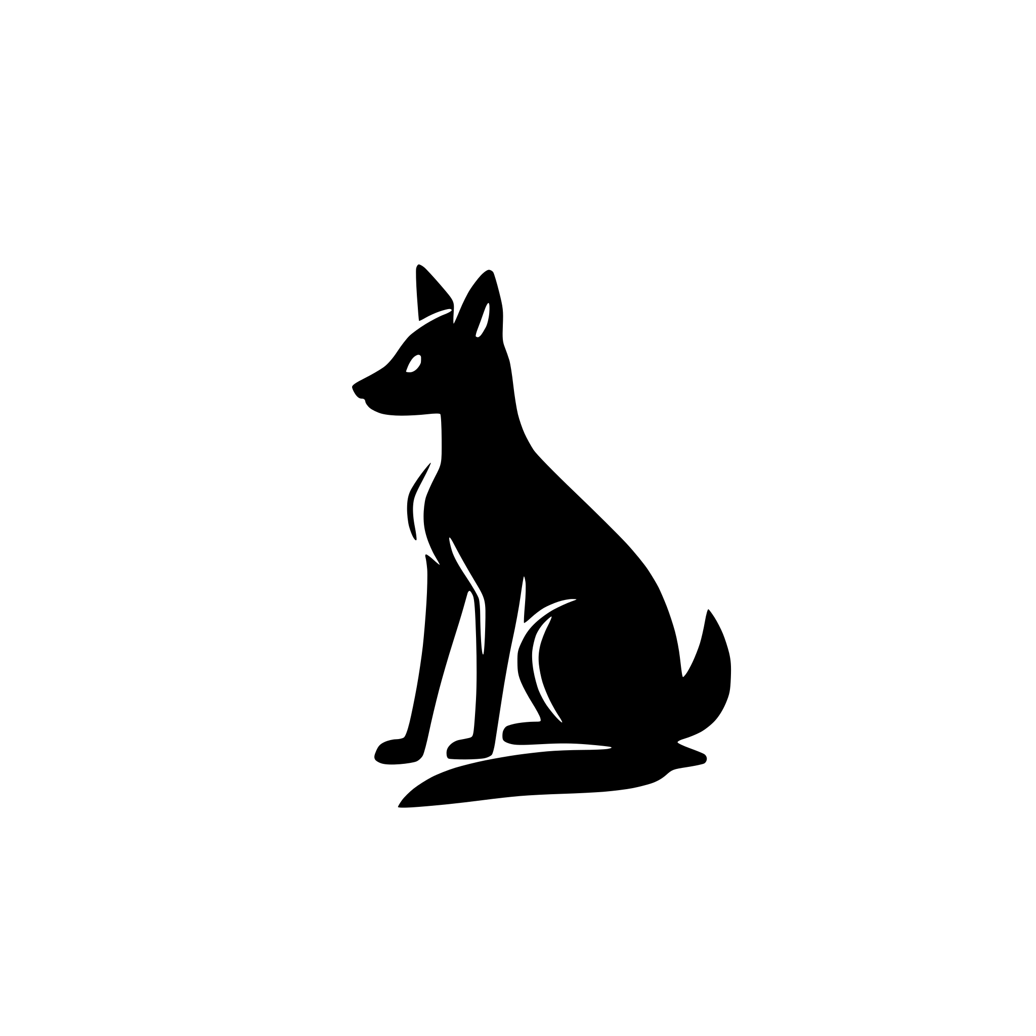 AI-generated SVG of 'fox'