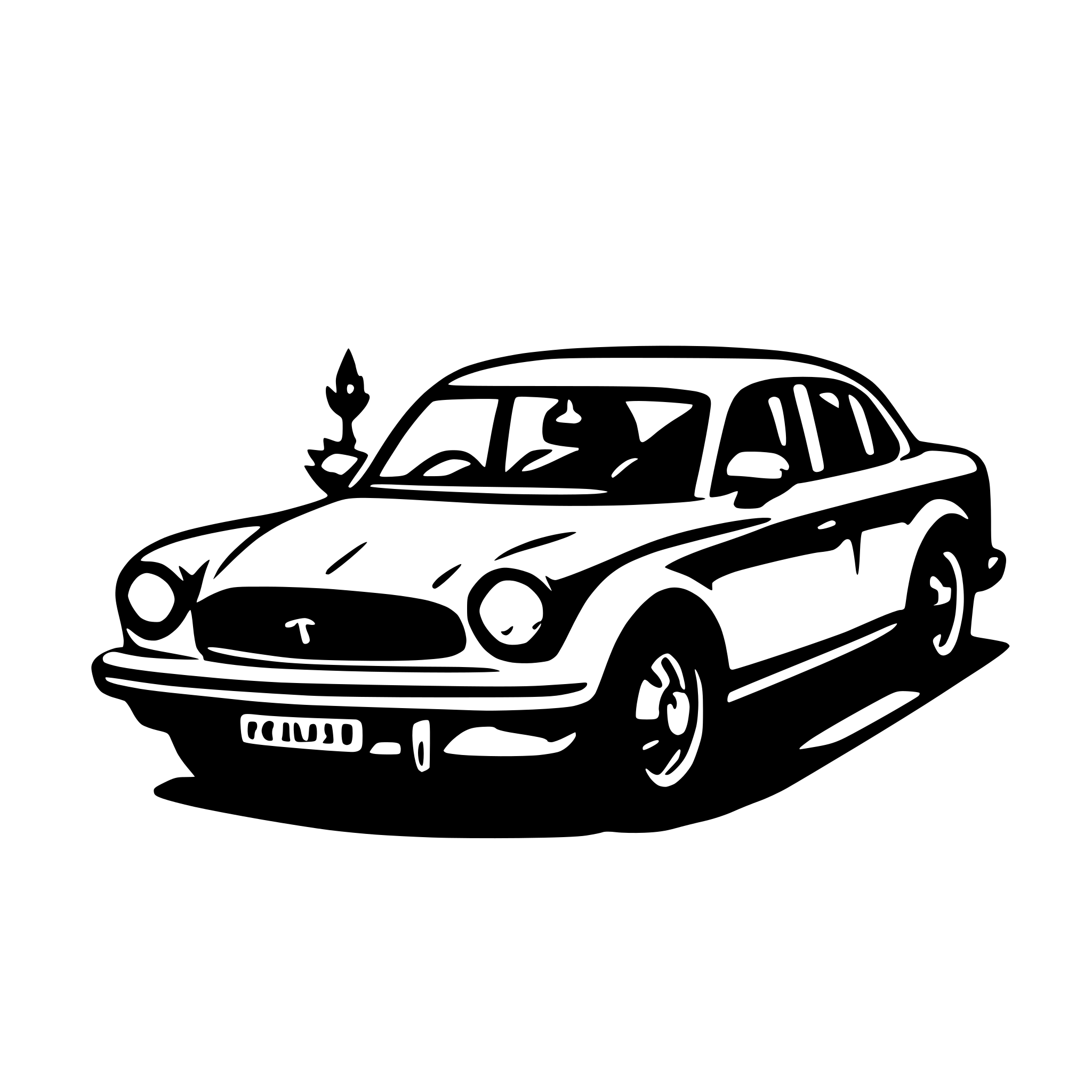 AI-generated SVG of a car