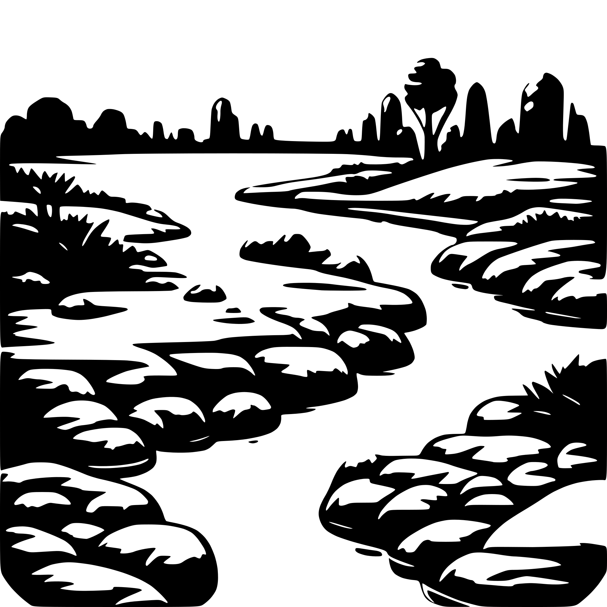 AI-generated SVG of a riverbed
