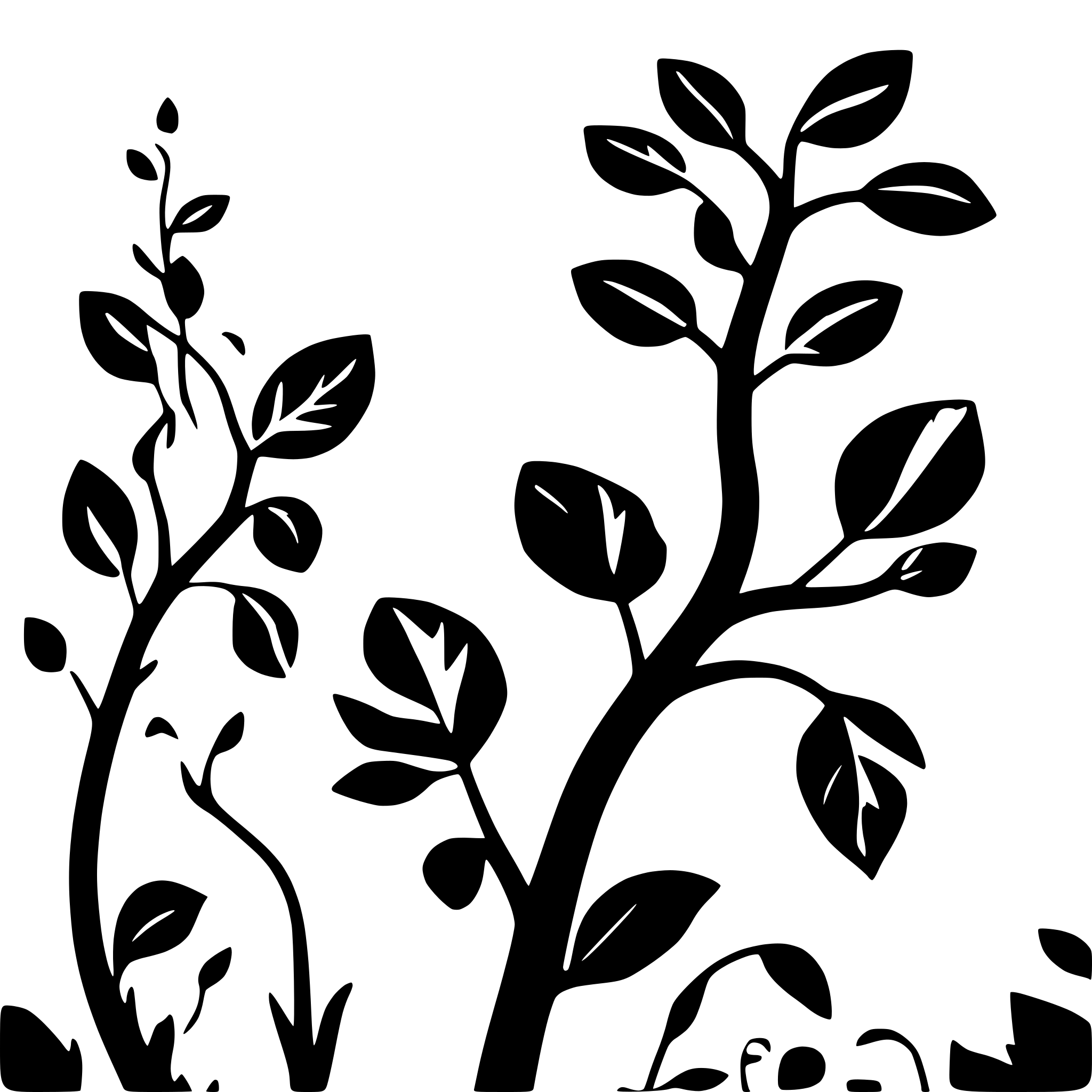 AI-generated SVG of 'spirally coiled mulberry stems'