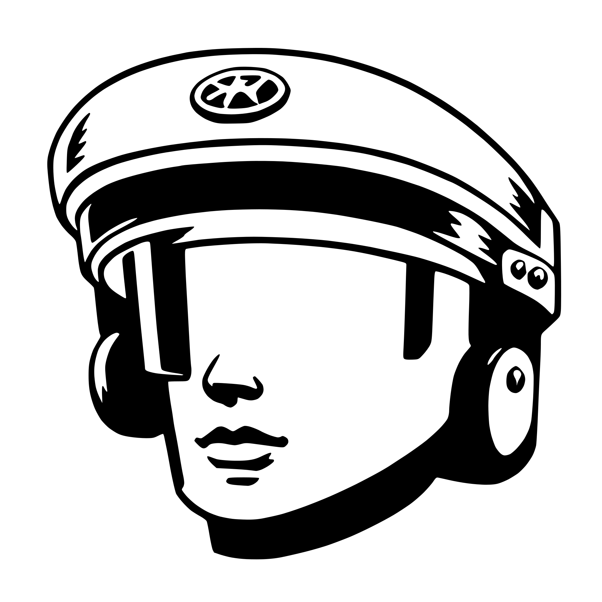 AI-generated SVG of a visor