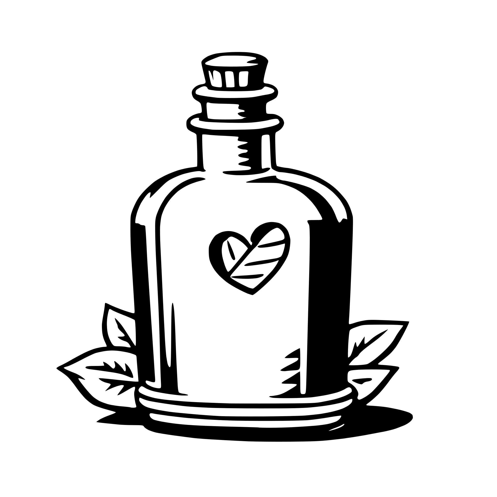 AI-generated SVG of 'love letter in a bottle'