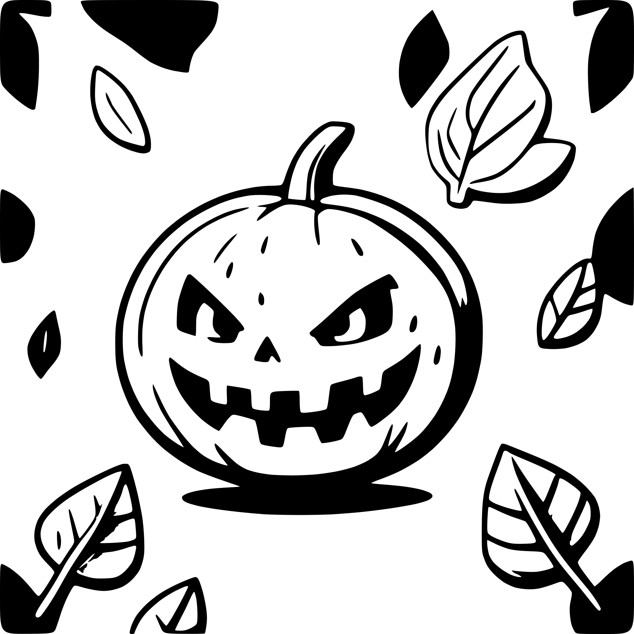 AI-generated SVG of a pumpkin