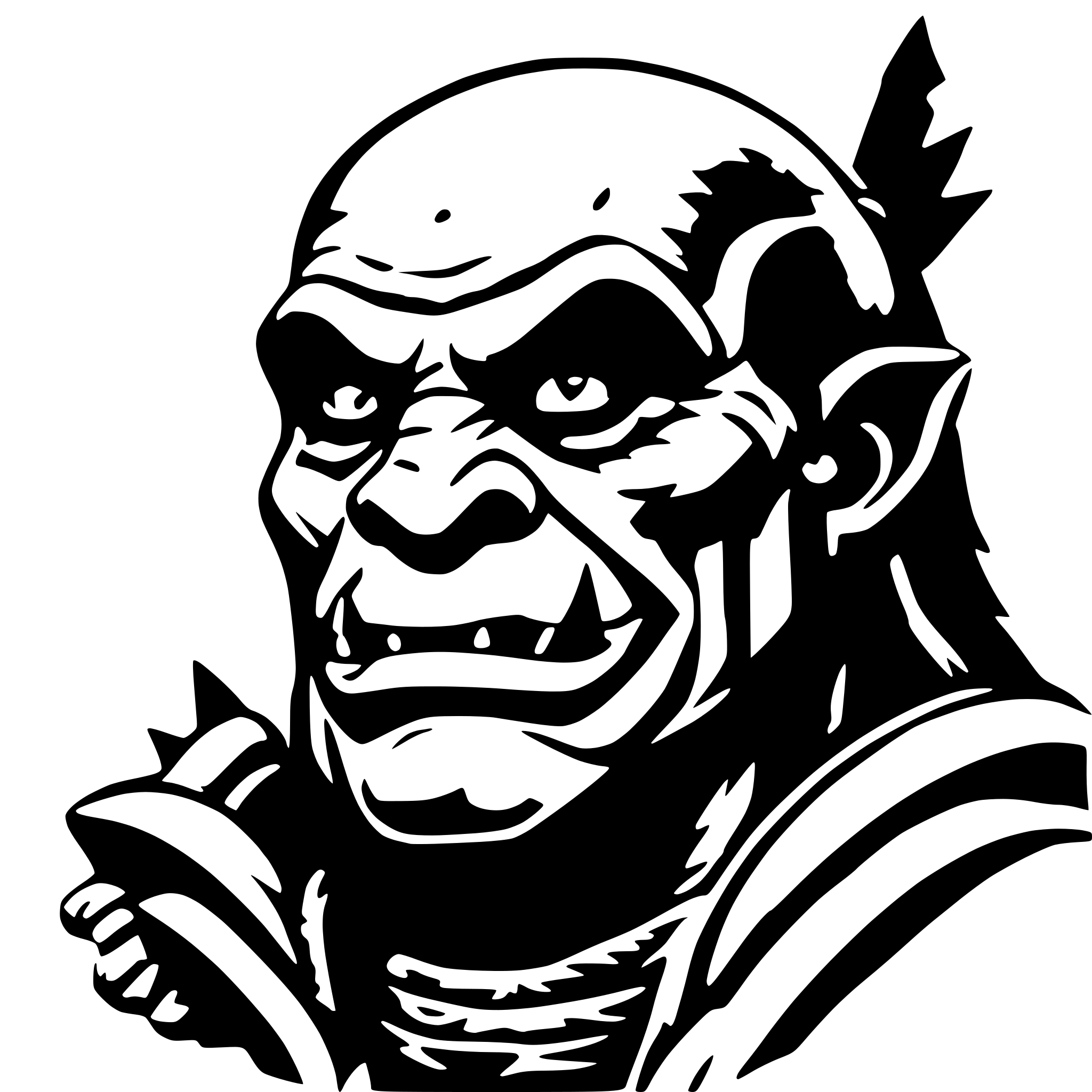 AI-generated SVG of 'orc dungeons and dragons'
