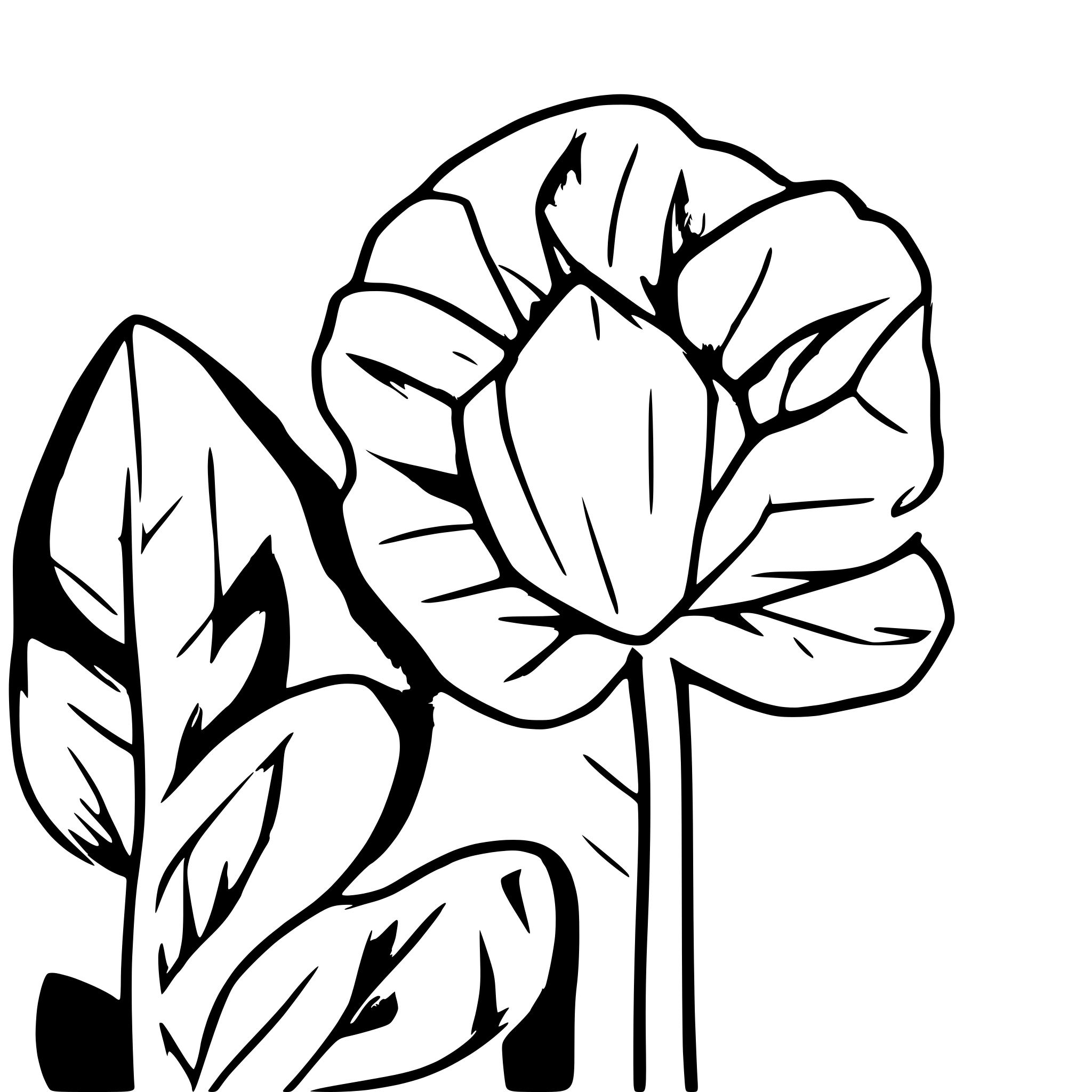 AI-generated SVG of '(single line art style) flower'