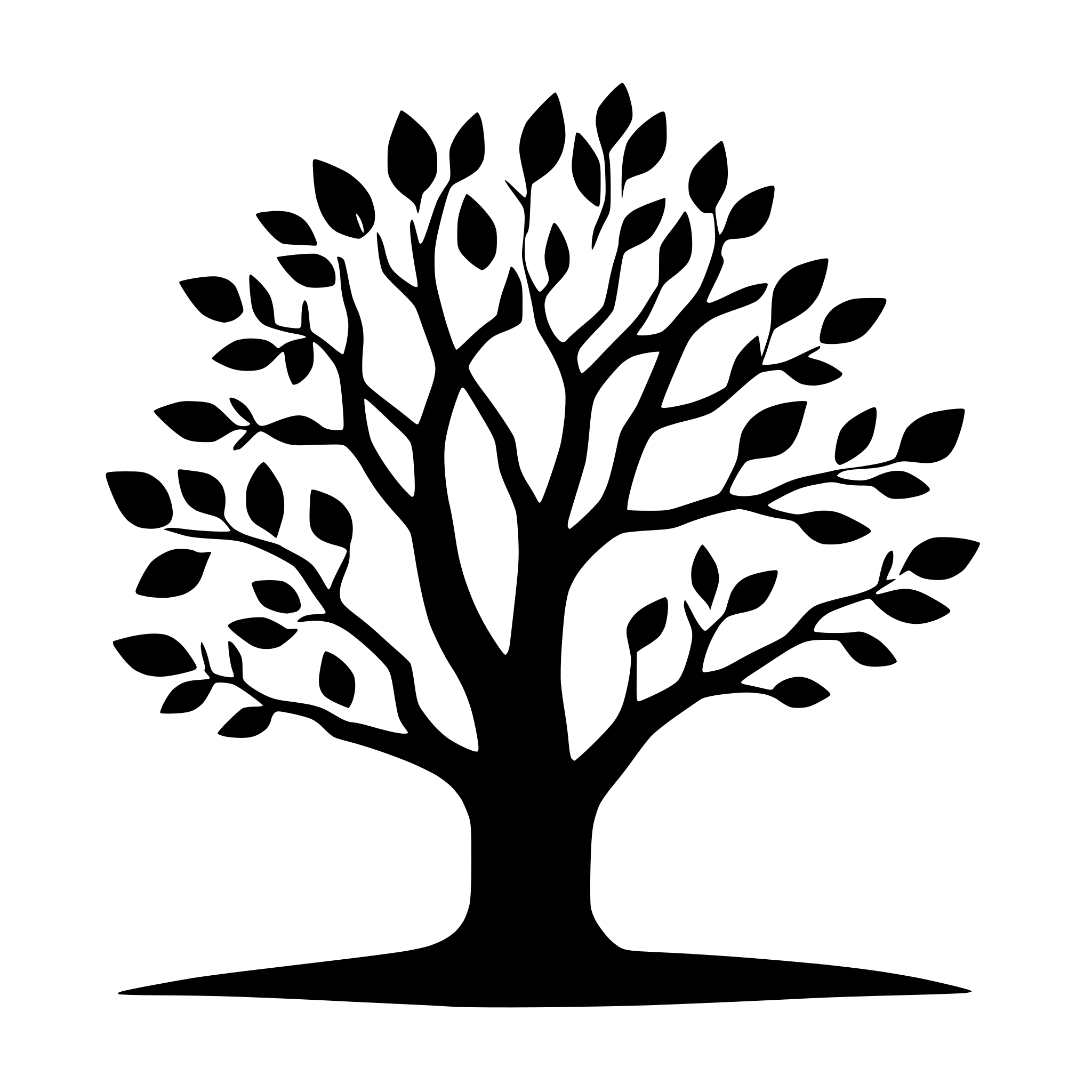 AI-generated SVG of a a big tree with loads of branches and leaves AI-generated SVG of a a big tree with loads of branches and leaves