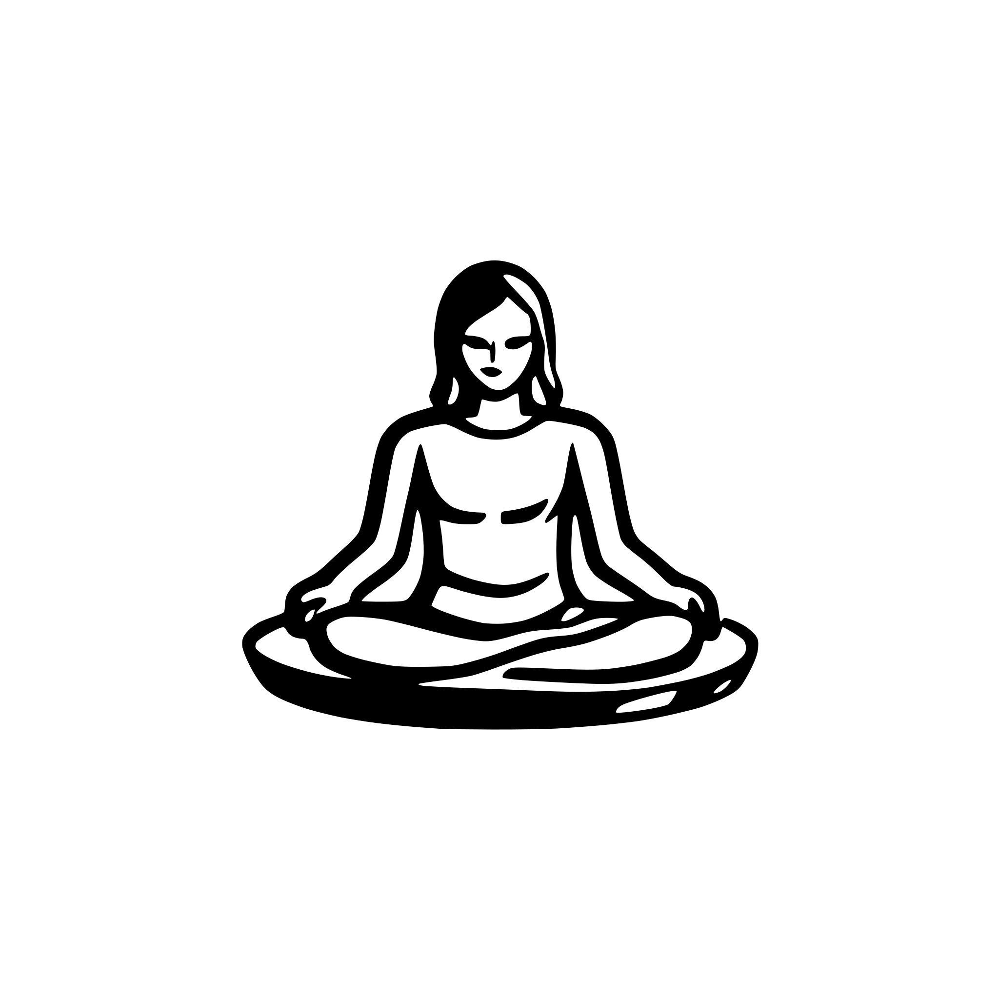 AI-generated SVG of a icon that can be used for meditation website