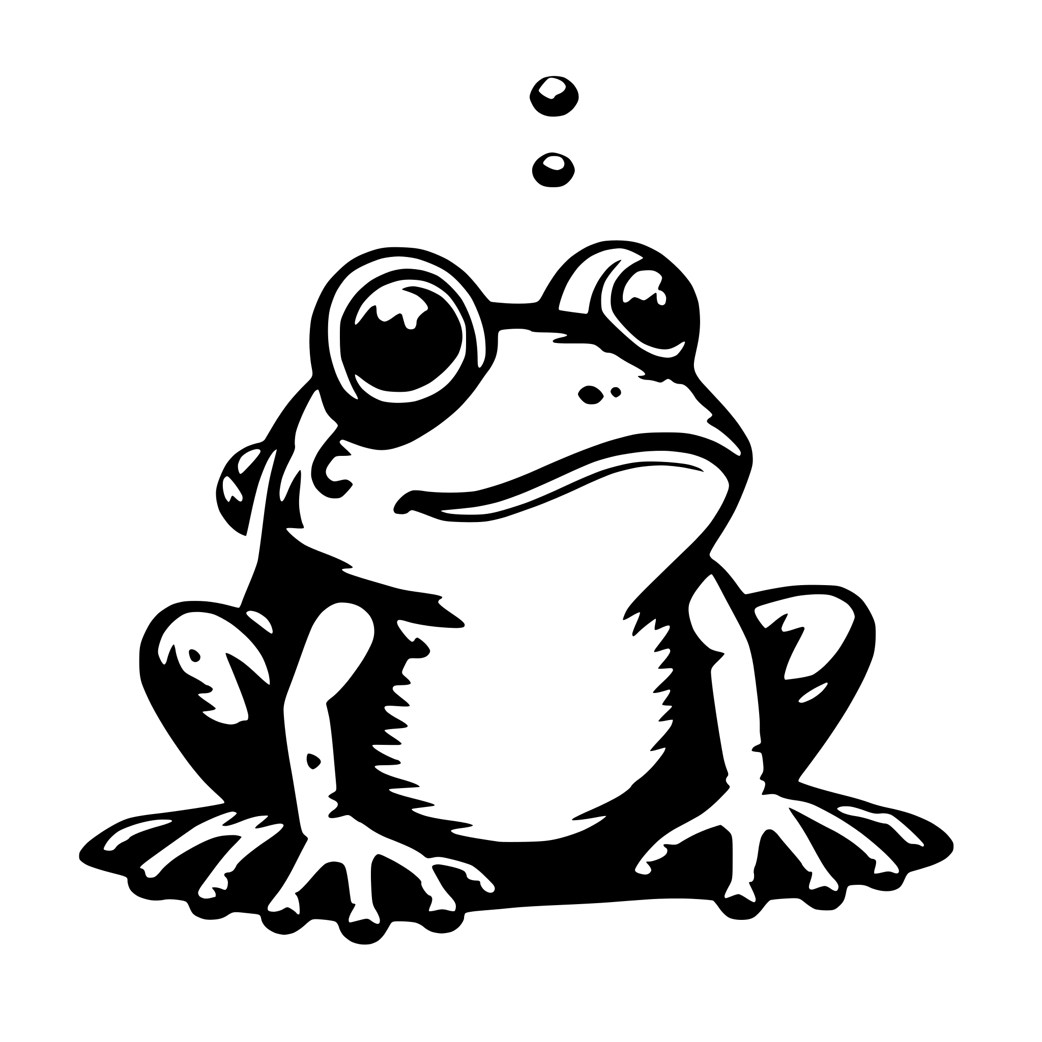 AI-generated SVG of 'frog jumping'