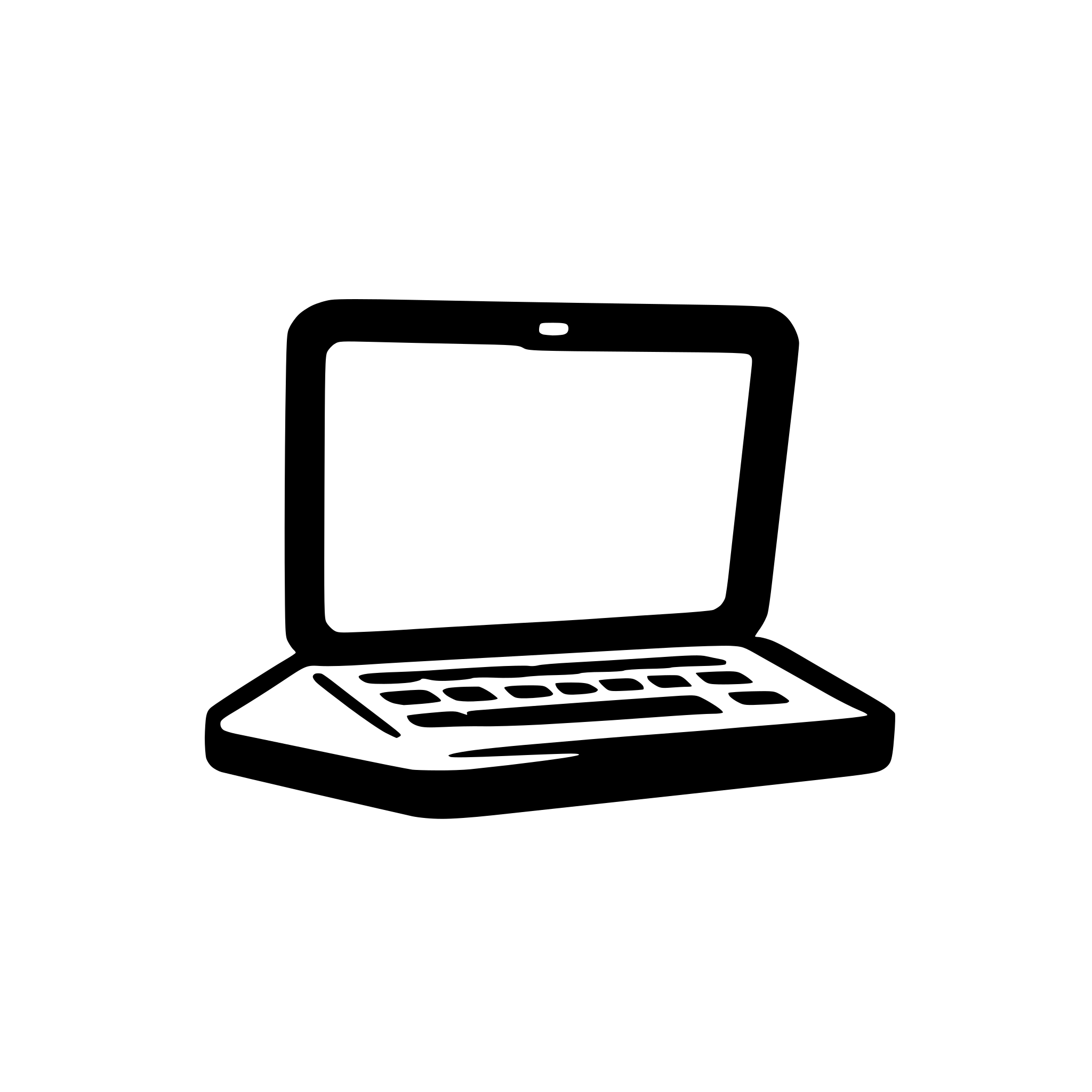 AI-generated SVG of 'laptop with open screen'