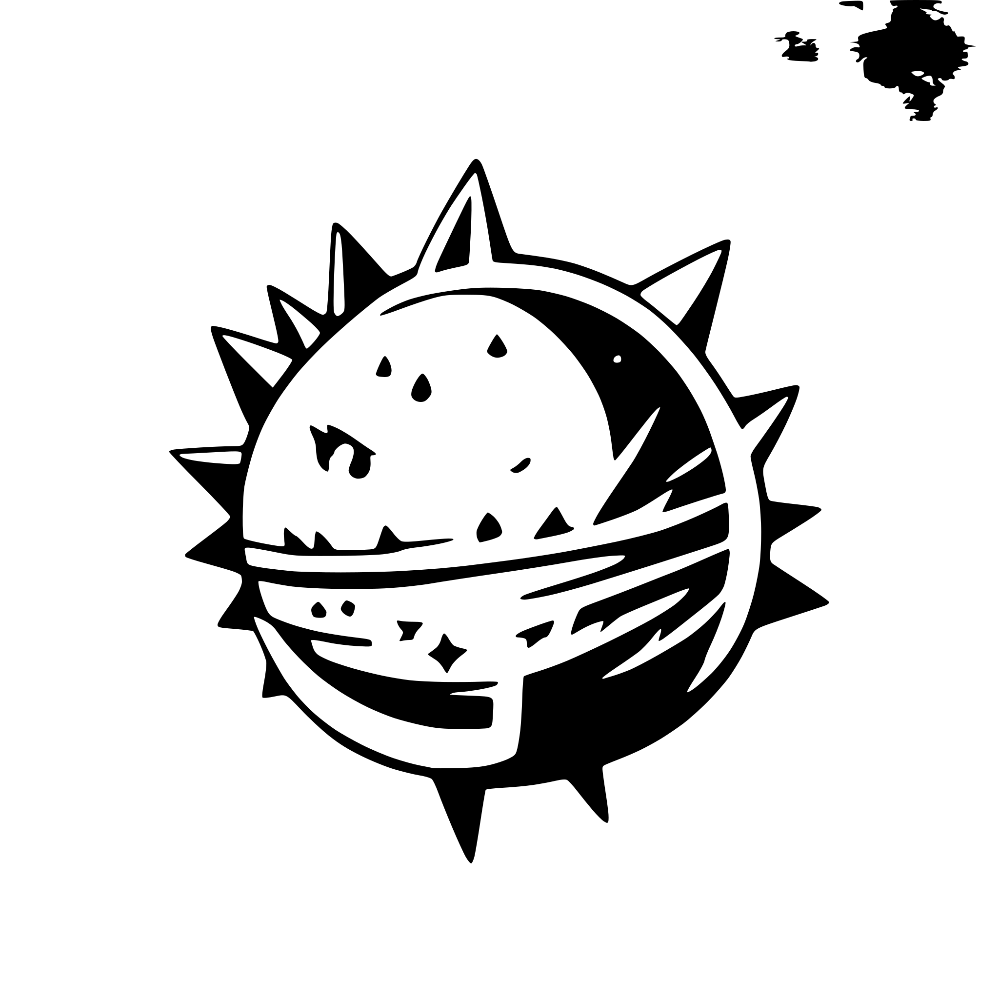 AI-generated SVG of a A logo of something stellar with an event horizon