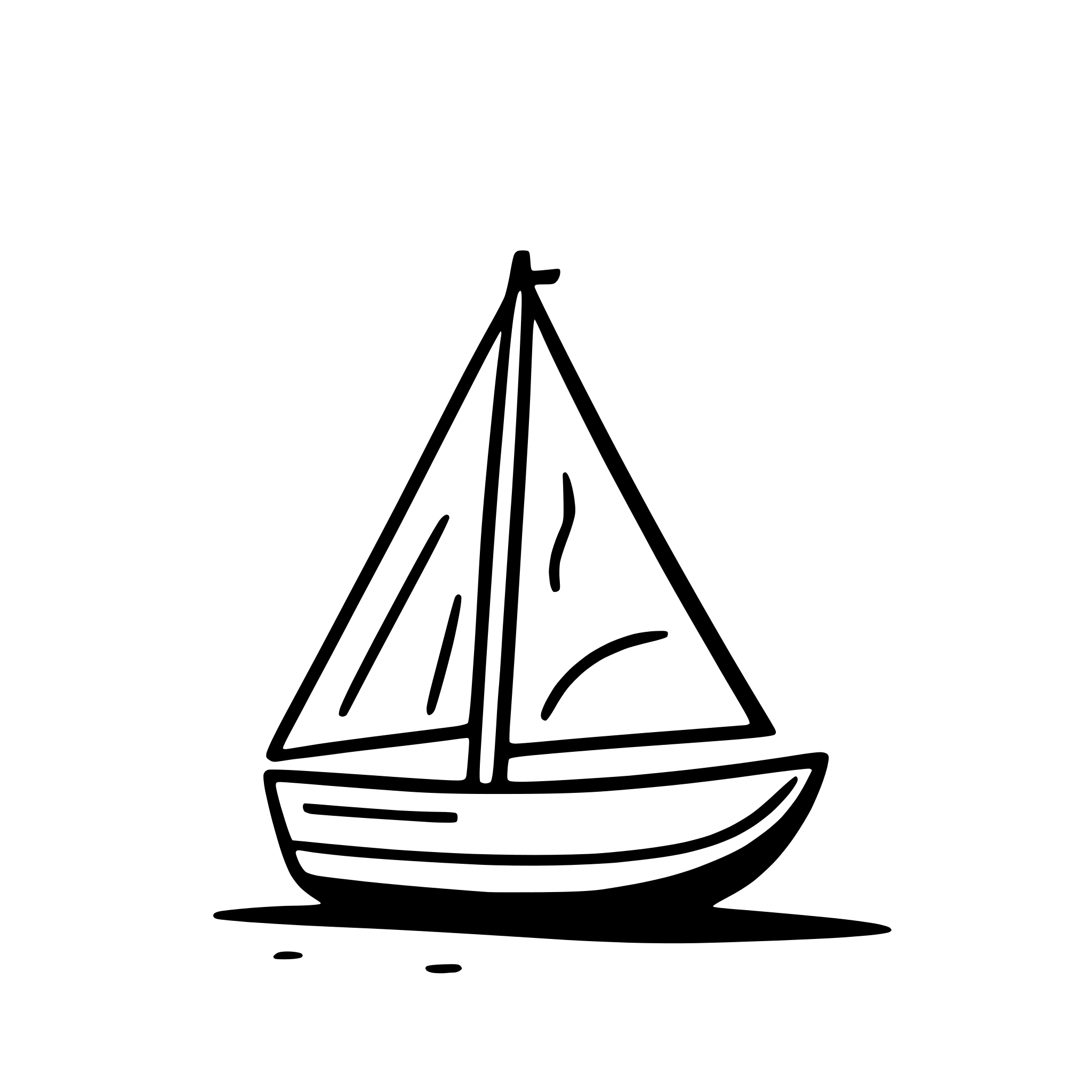 AI-generated SVG of 'sailboat under stormy clouds'